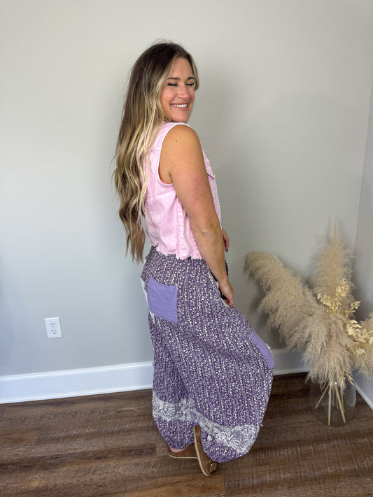Wild Rose Joggers | Lilac