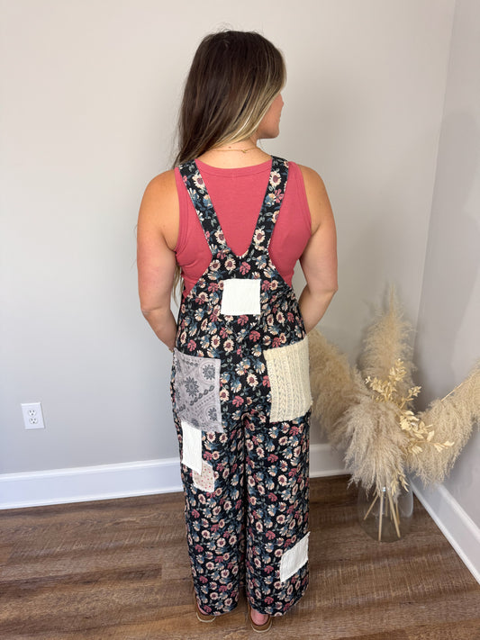 Hathaway Floral Overalls
