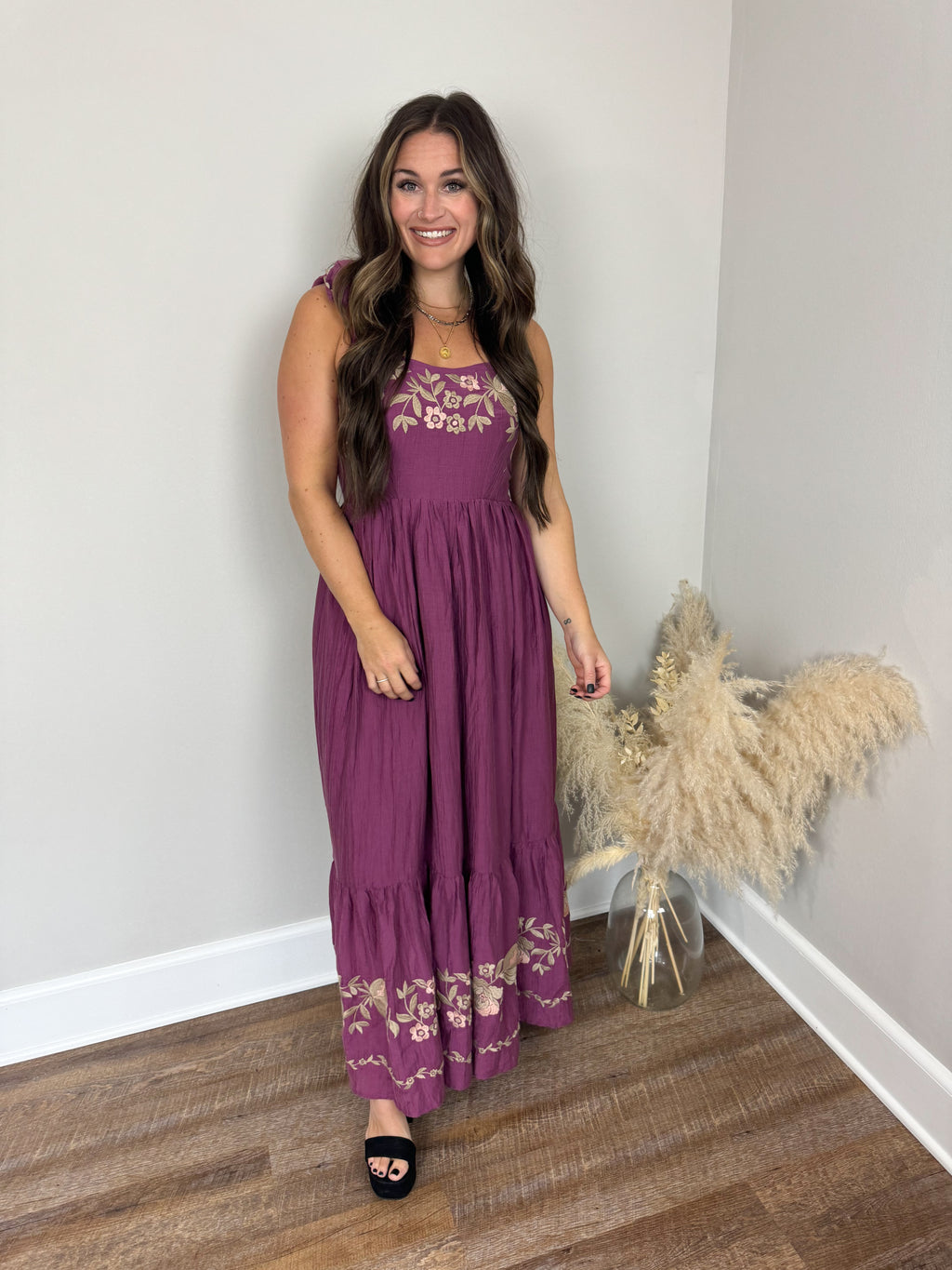 Jean Embroidered Dress FINAL SALE