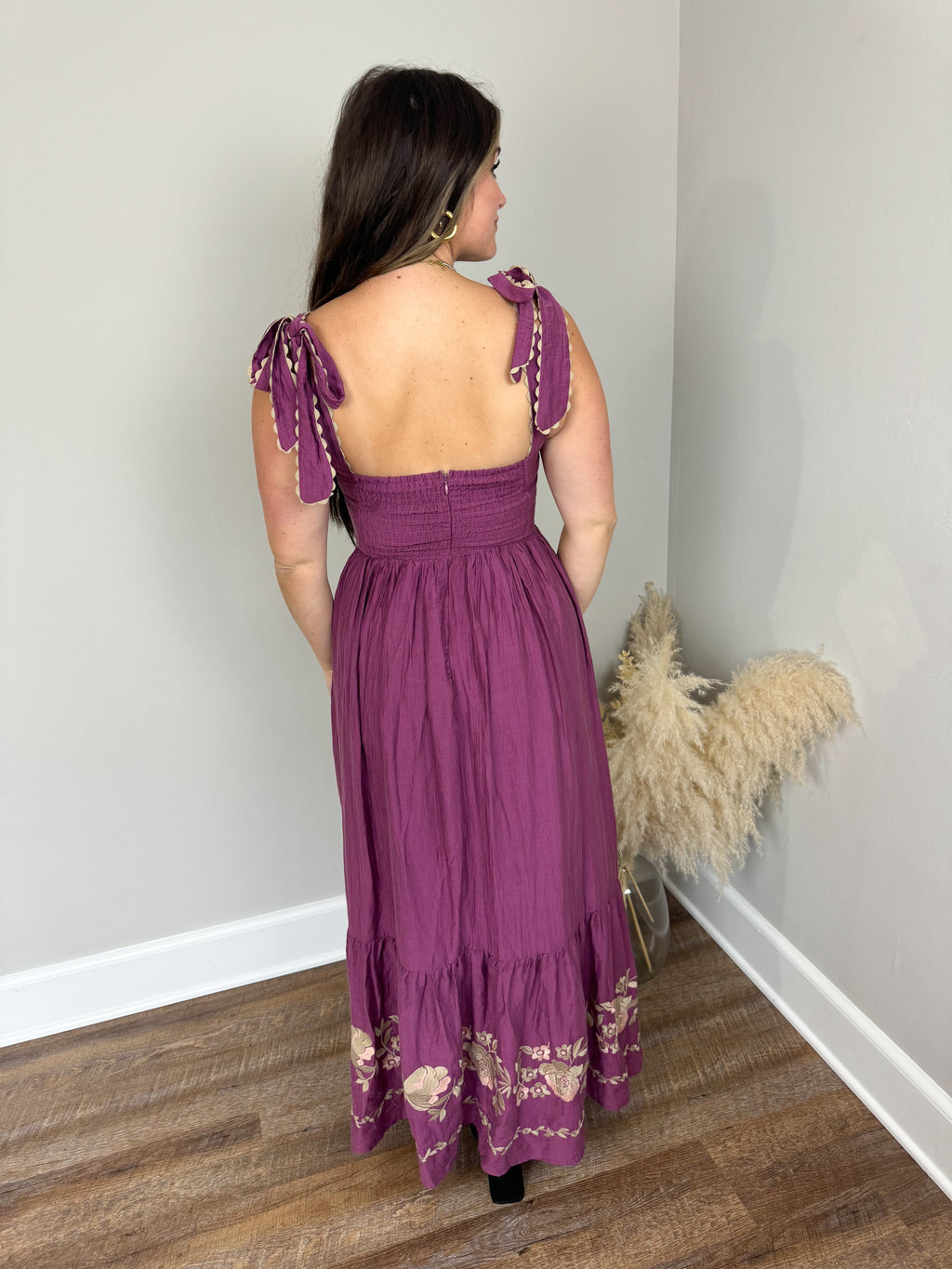 Jean Embroidered Dress FINAL SALE