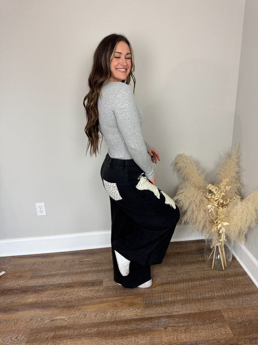 Clark Ribbed Top | Grey