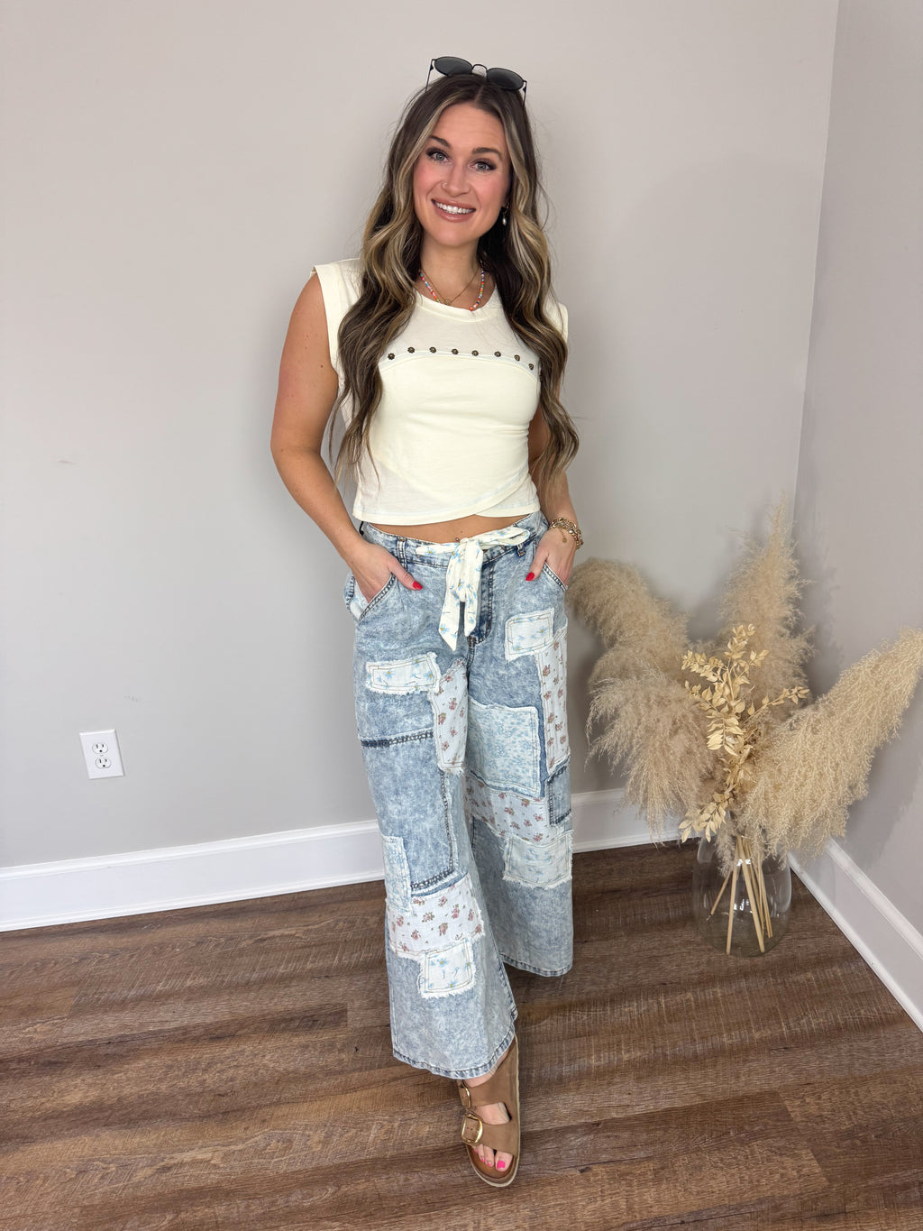Gateway Cropped Shirt | Butter Milk