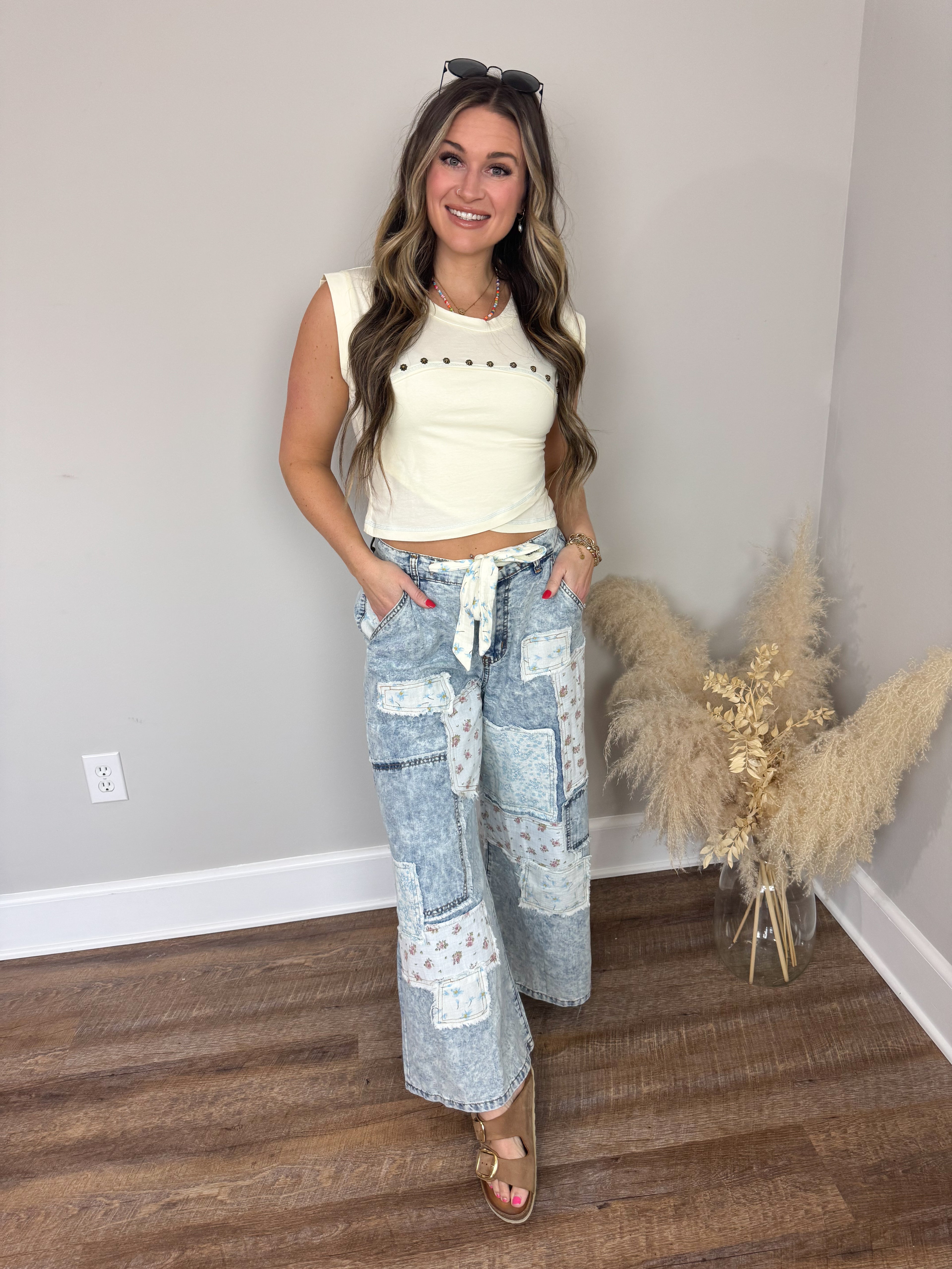 Gateway Cropped Shirt | Butter Milk