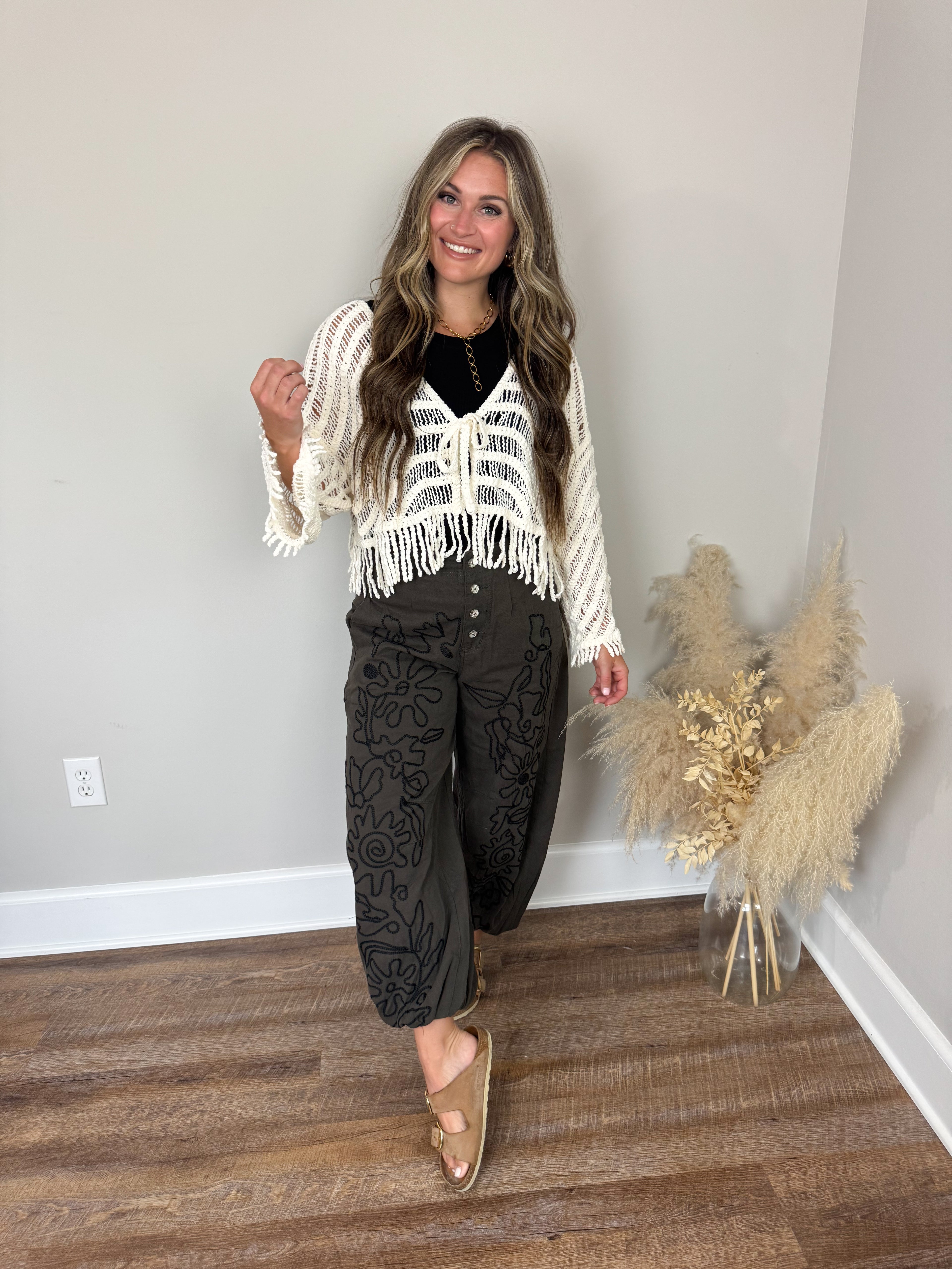 Gilmore Crochet Cardigan | Cream