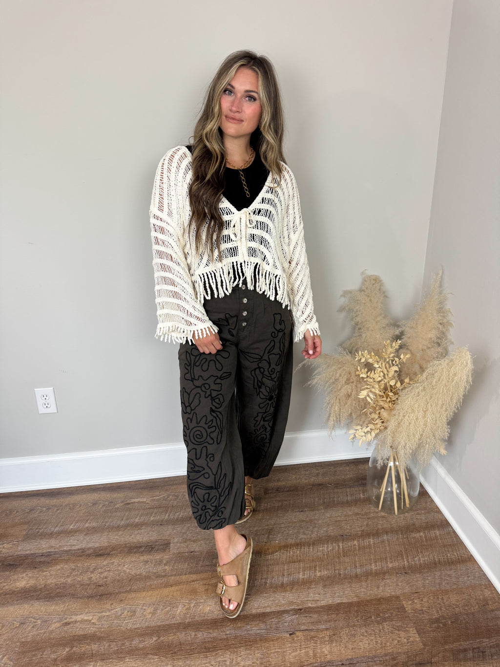 Gilmore Crochet Cardigan | Cream