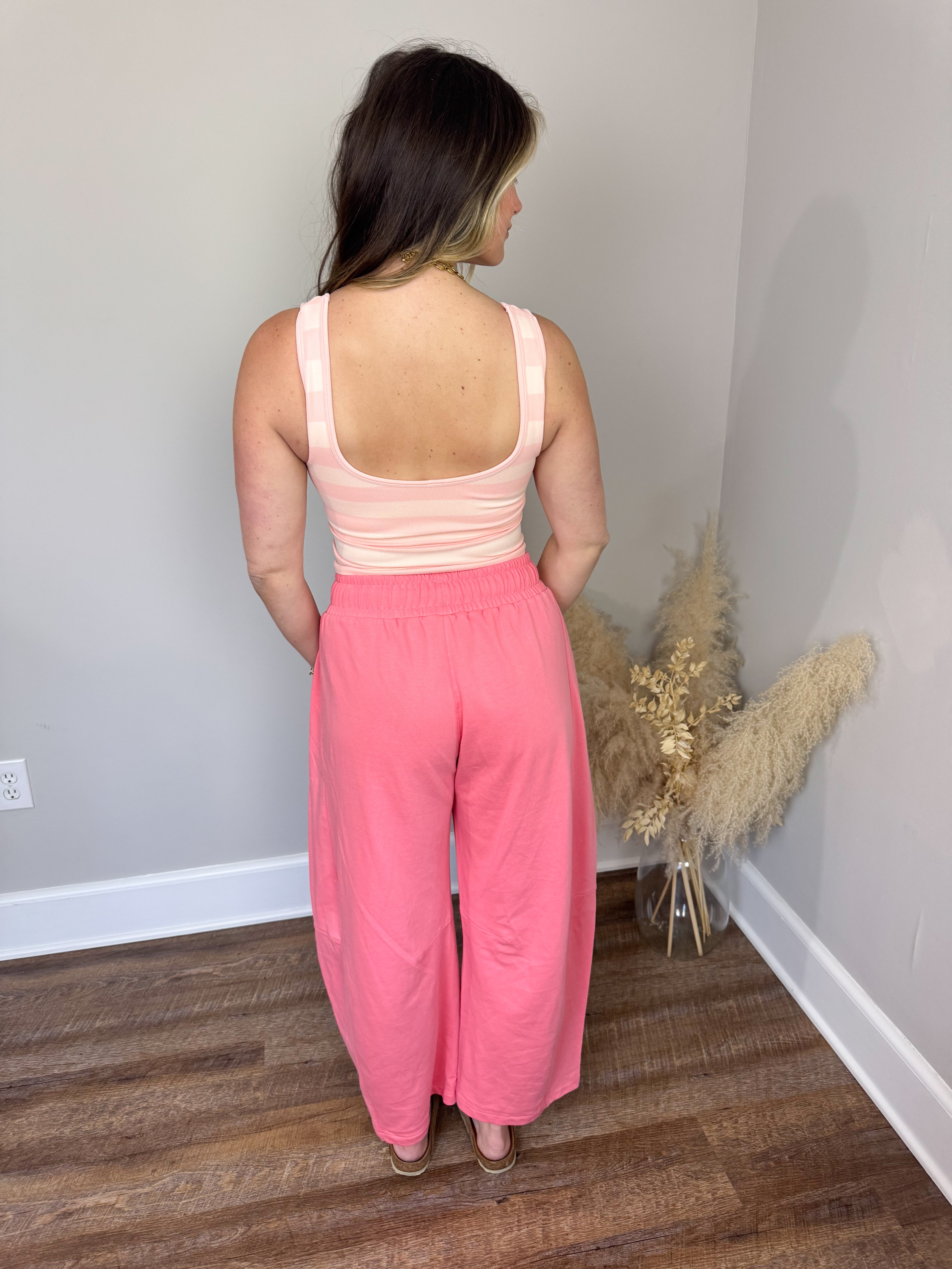 Noah Barrel Sweatpants | Pink