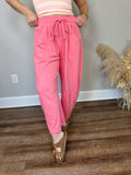 Noah Barrel Sweatpants | Pink