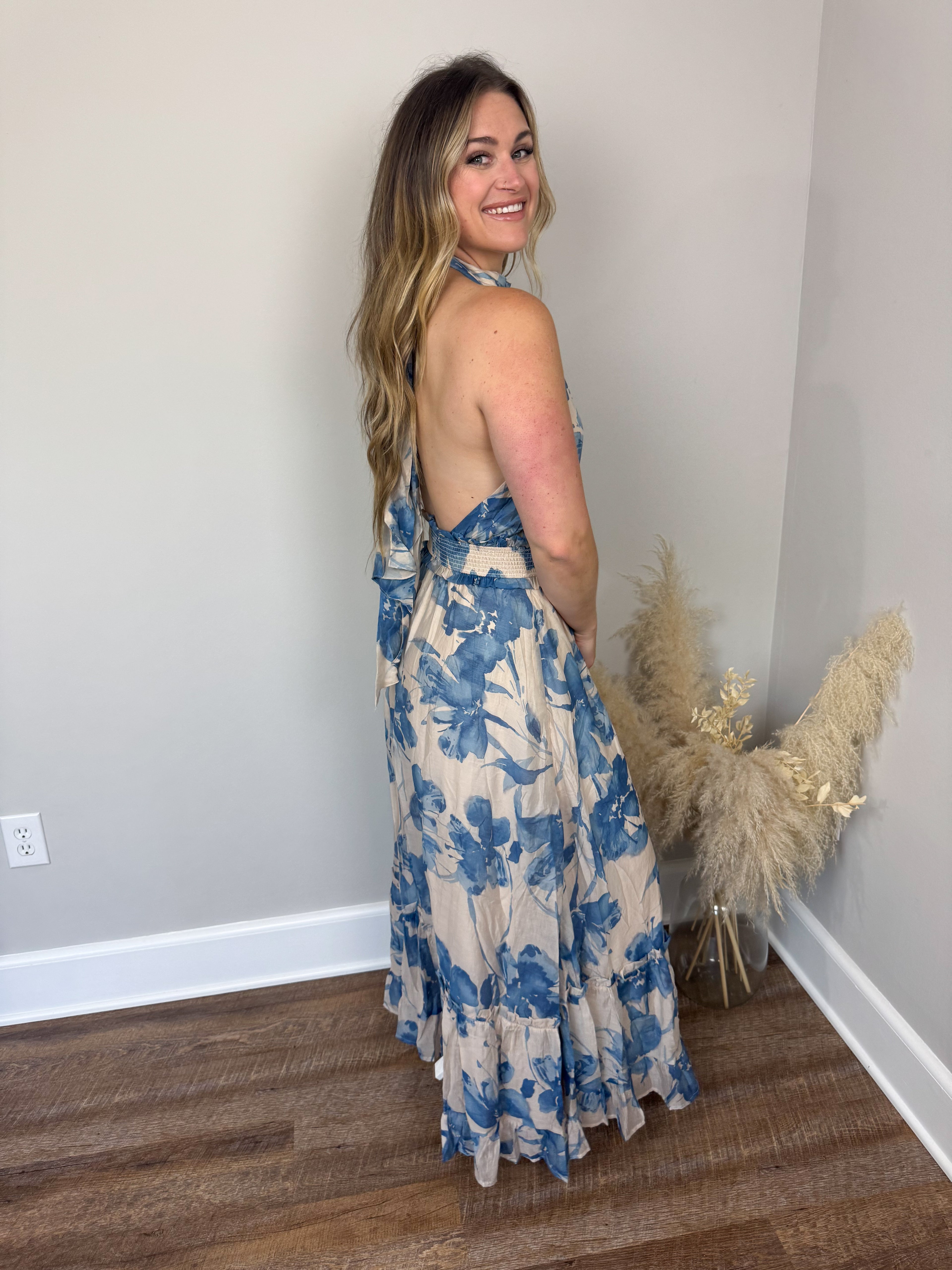 Chesterdale Halter Maxi Dress