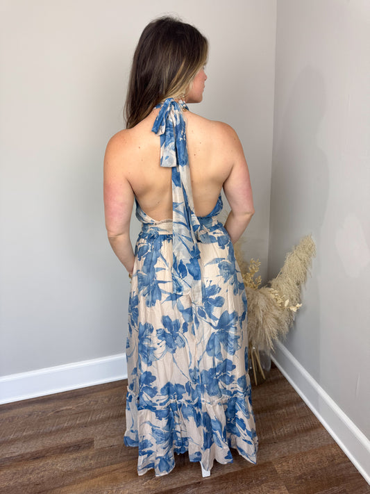 Chesterdale Halter Maxi Dress