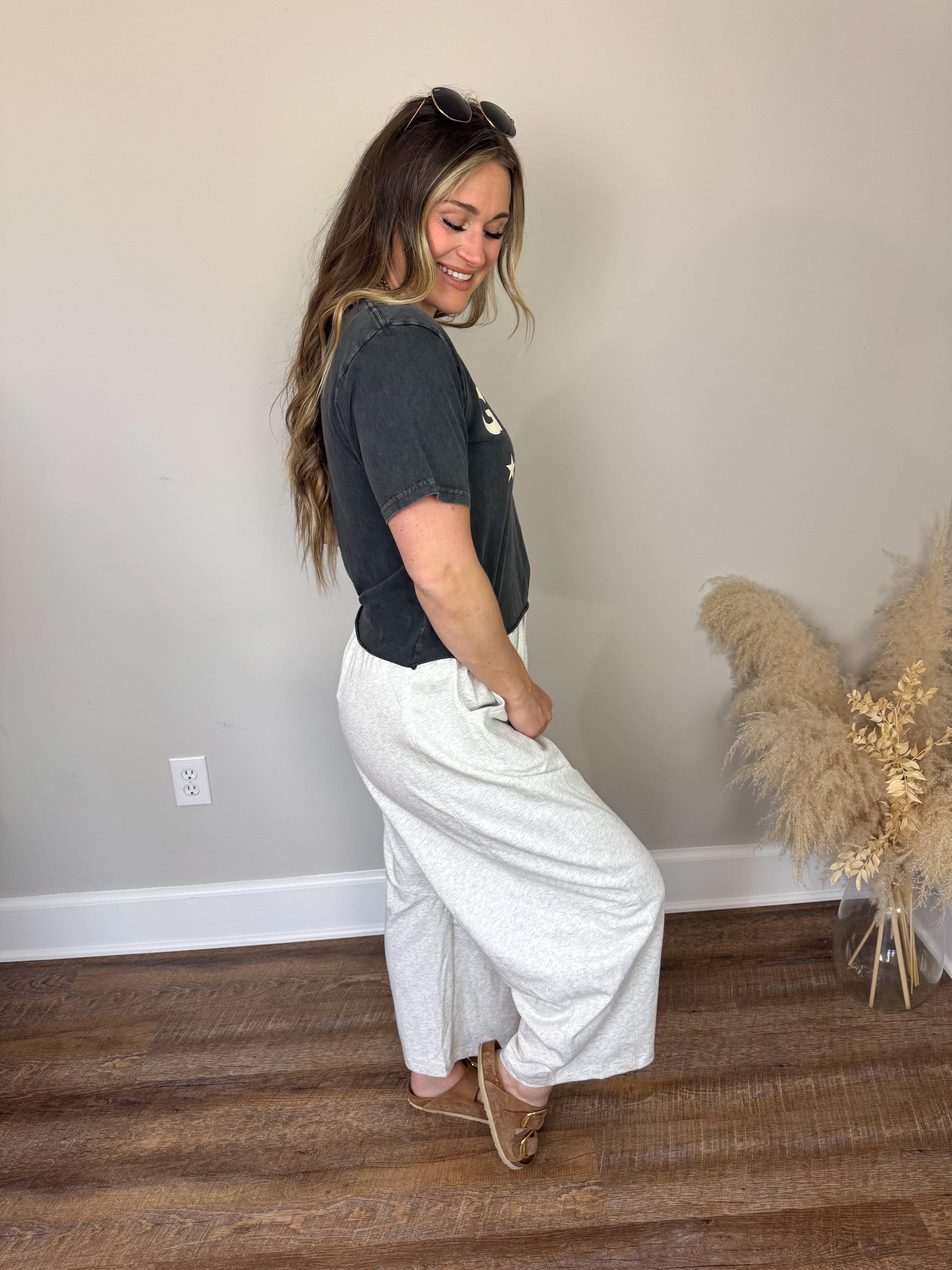 Noah Barrel Sweatpants | Grey