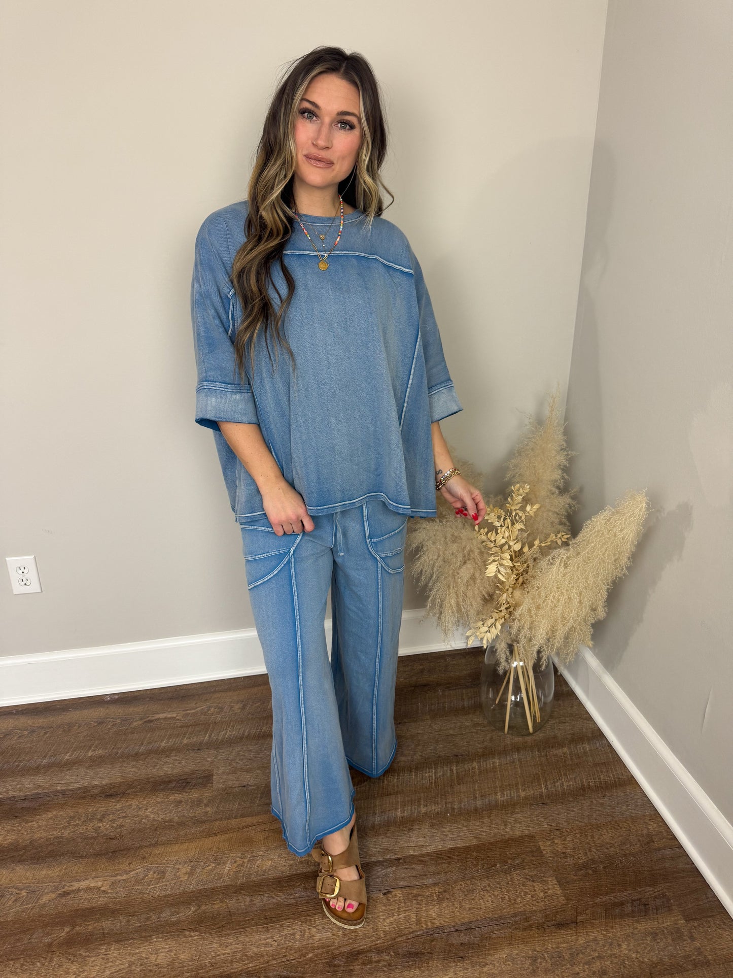 Delta Terry Top | Blue