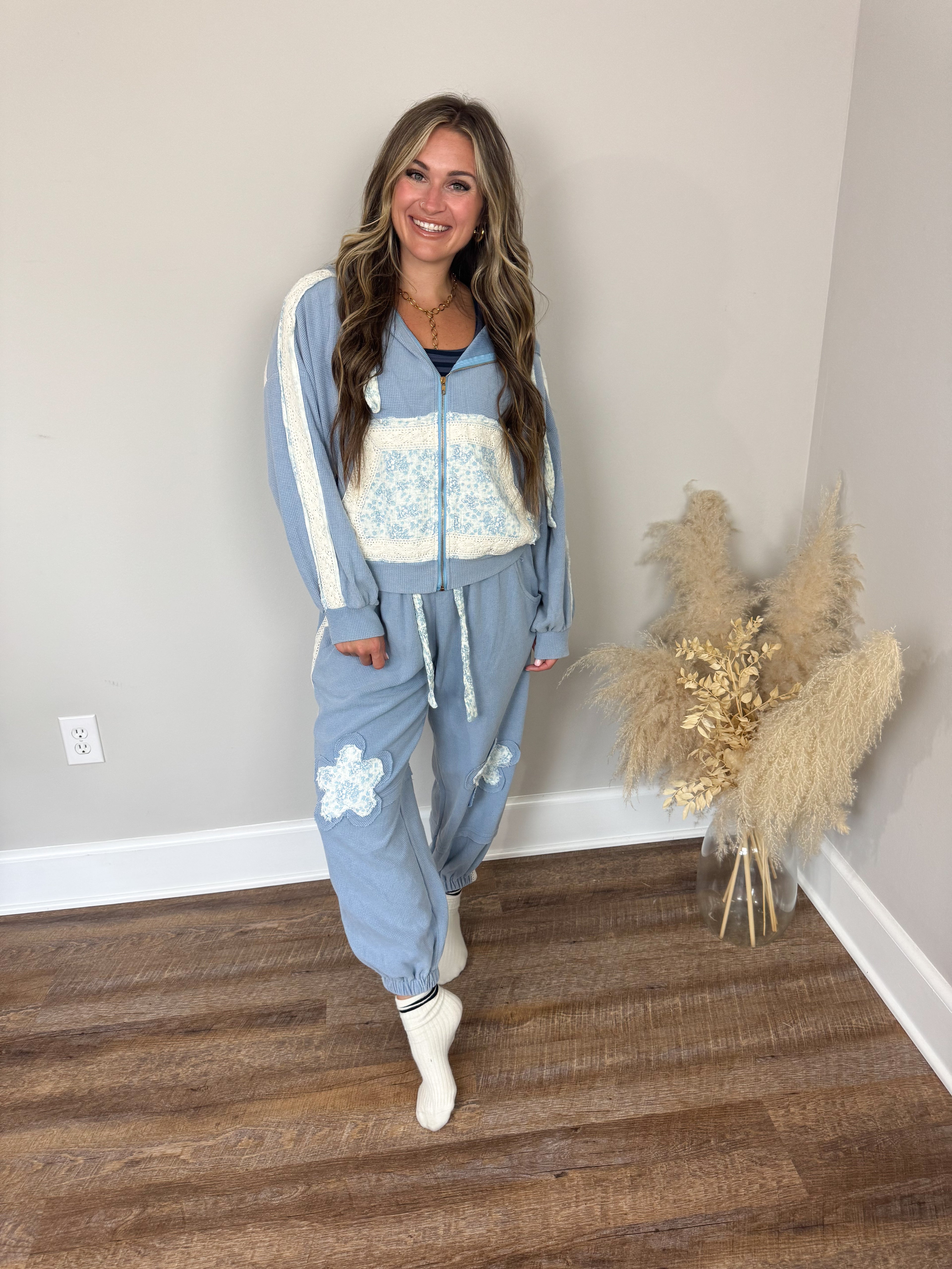 Jovi Thermal Hoodie | Blue