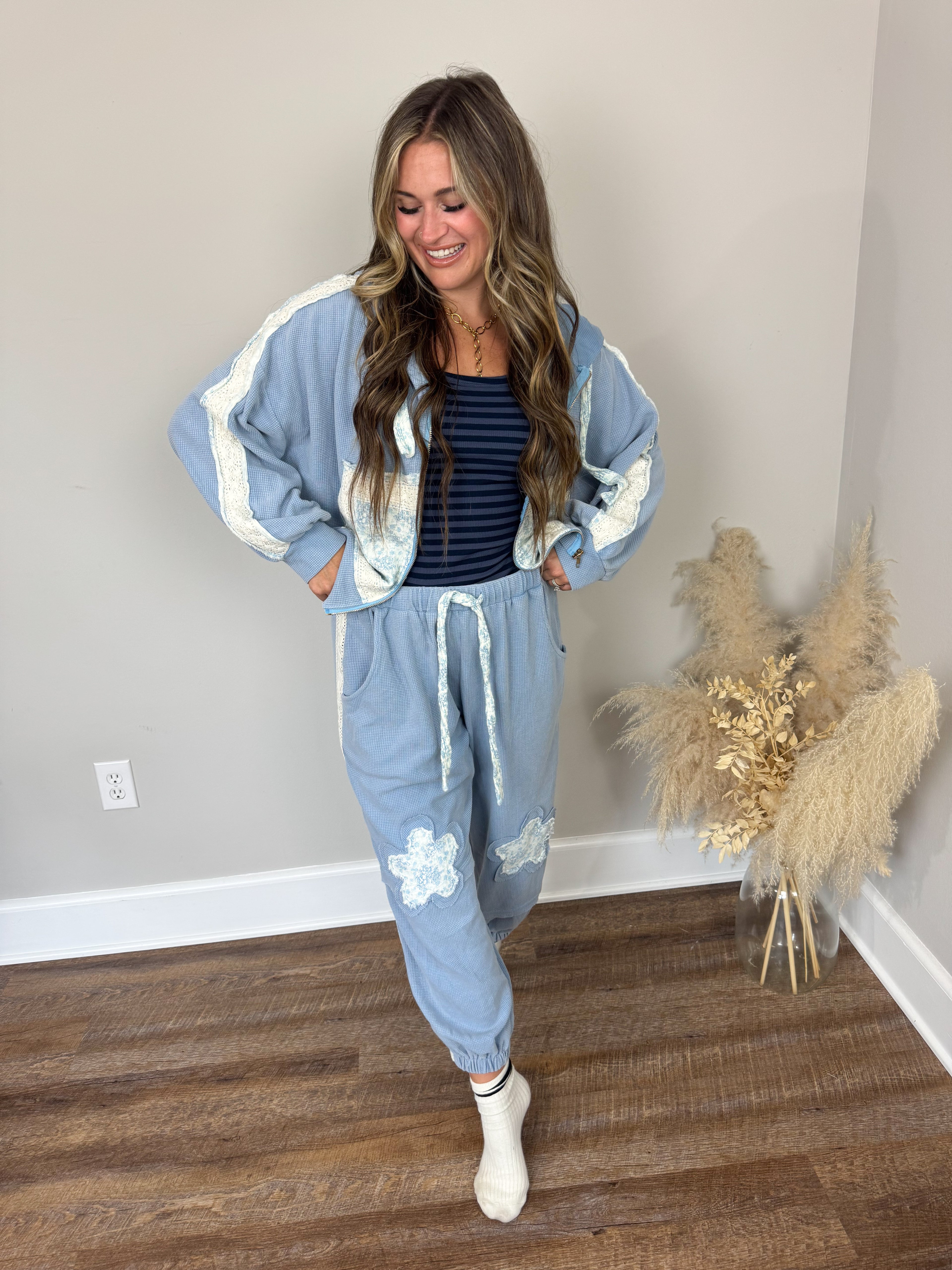 Jovi Thermal Hoodie | Blue