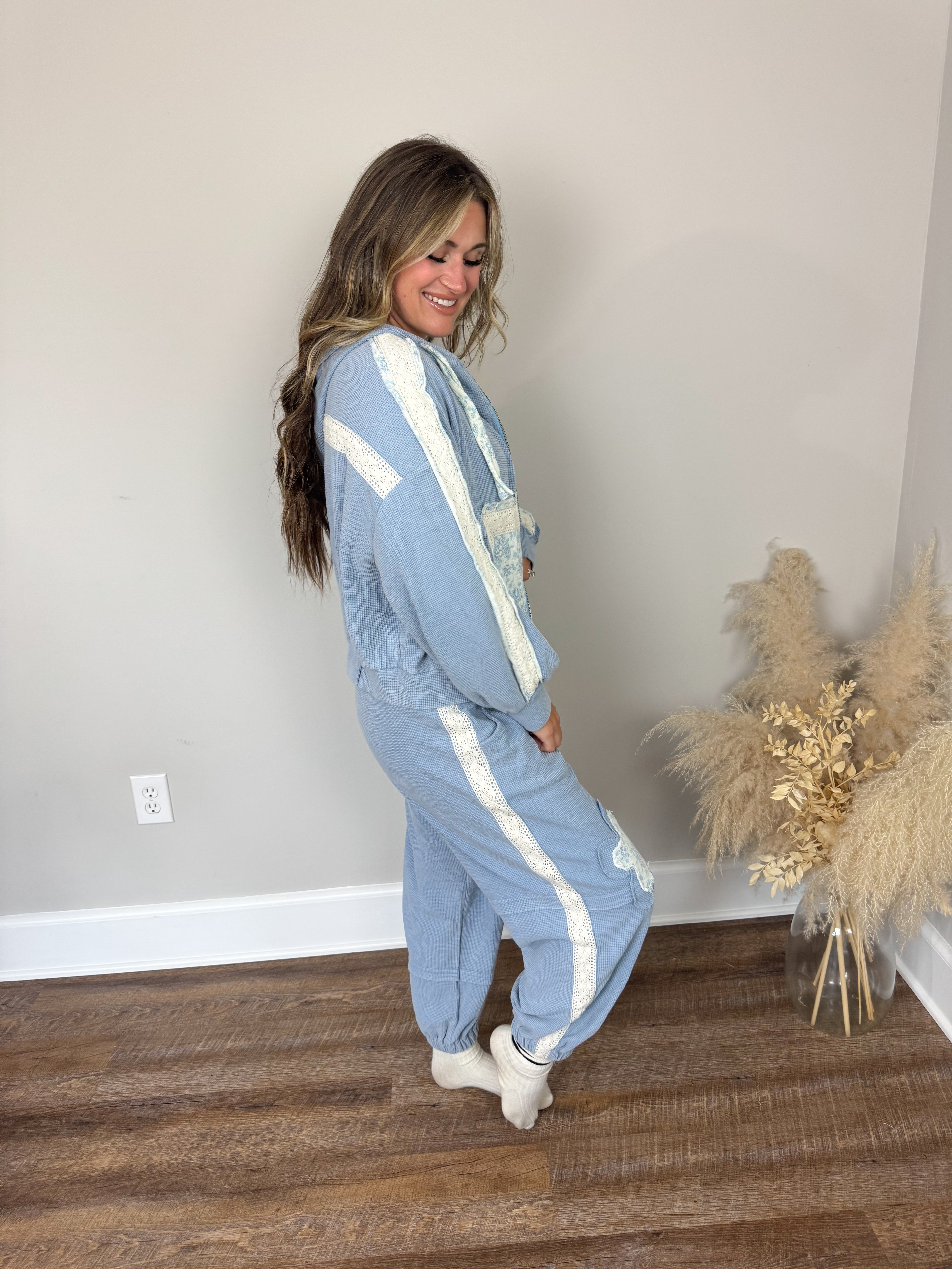 Jovi Thermal Hoodie | Blue