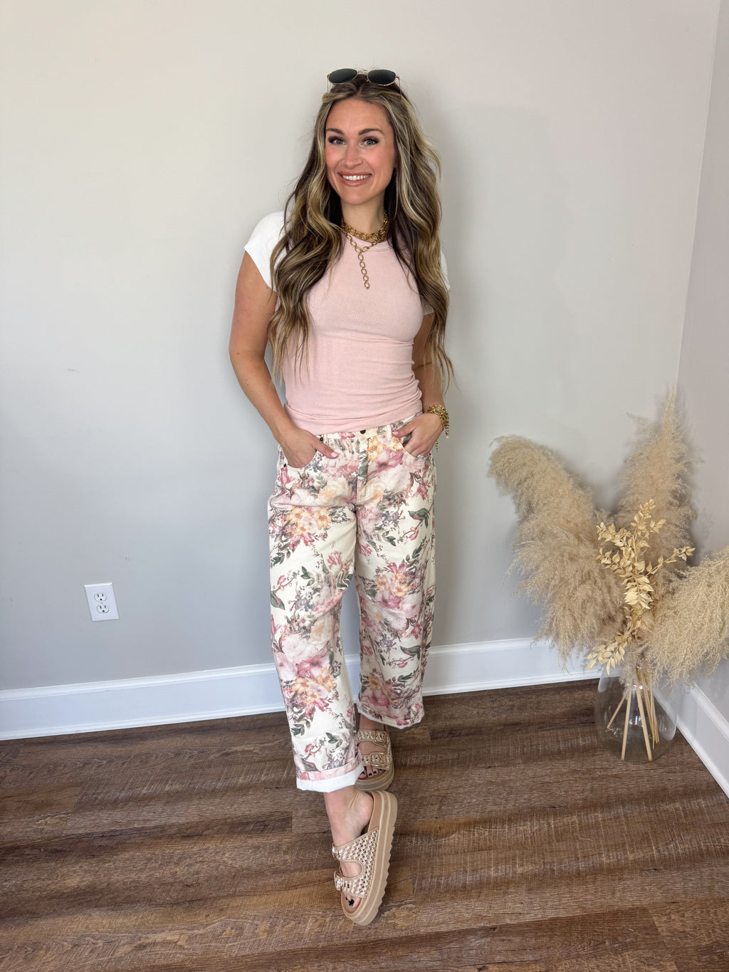Elli Short Sleeve Top | Rose