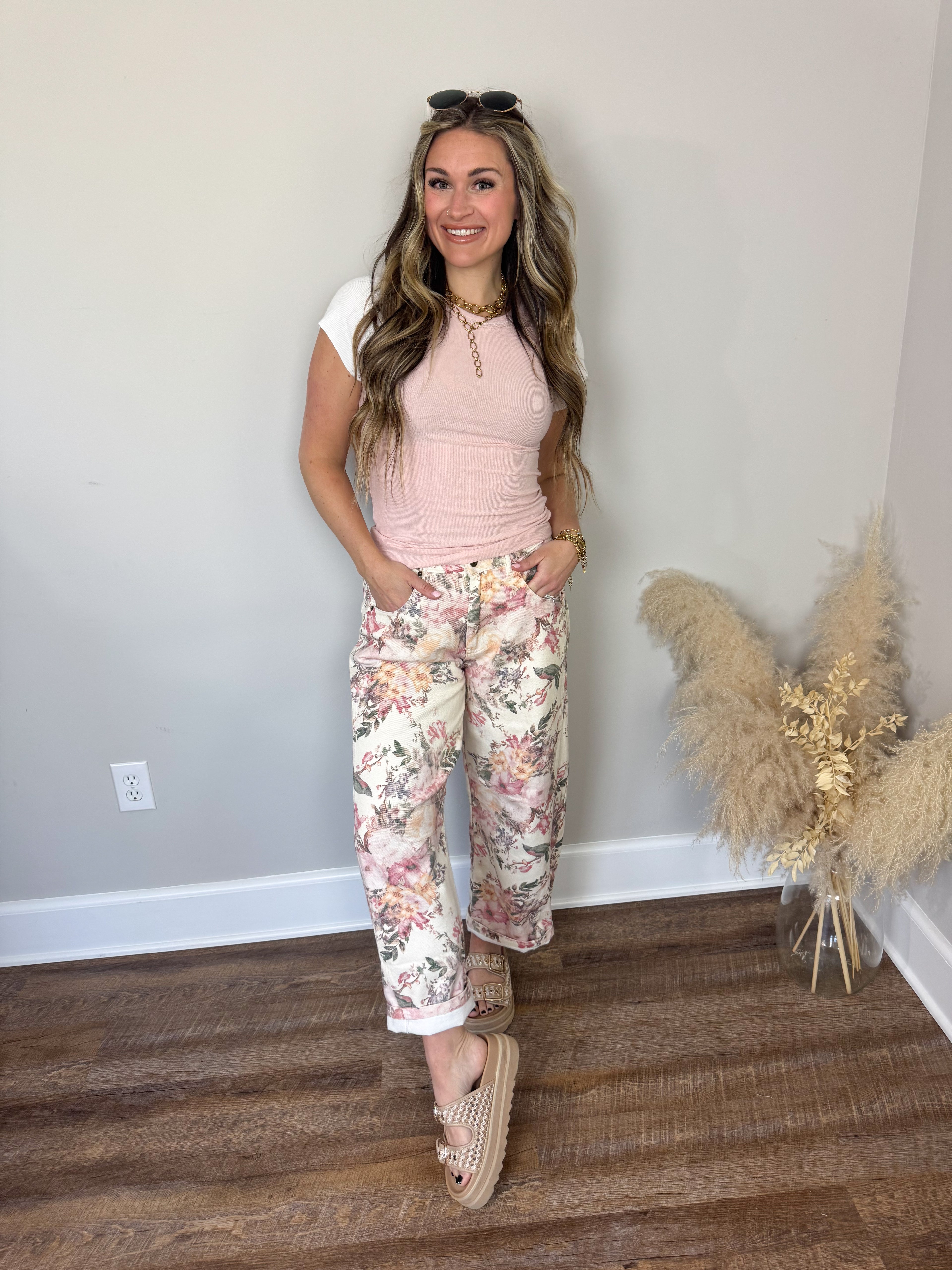 Elli Short Sleeve Top | Rose