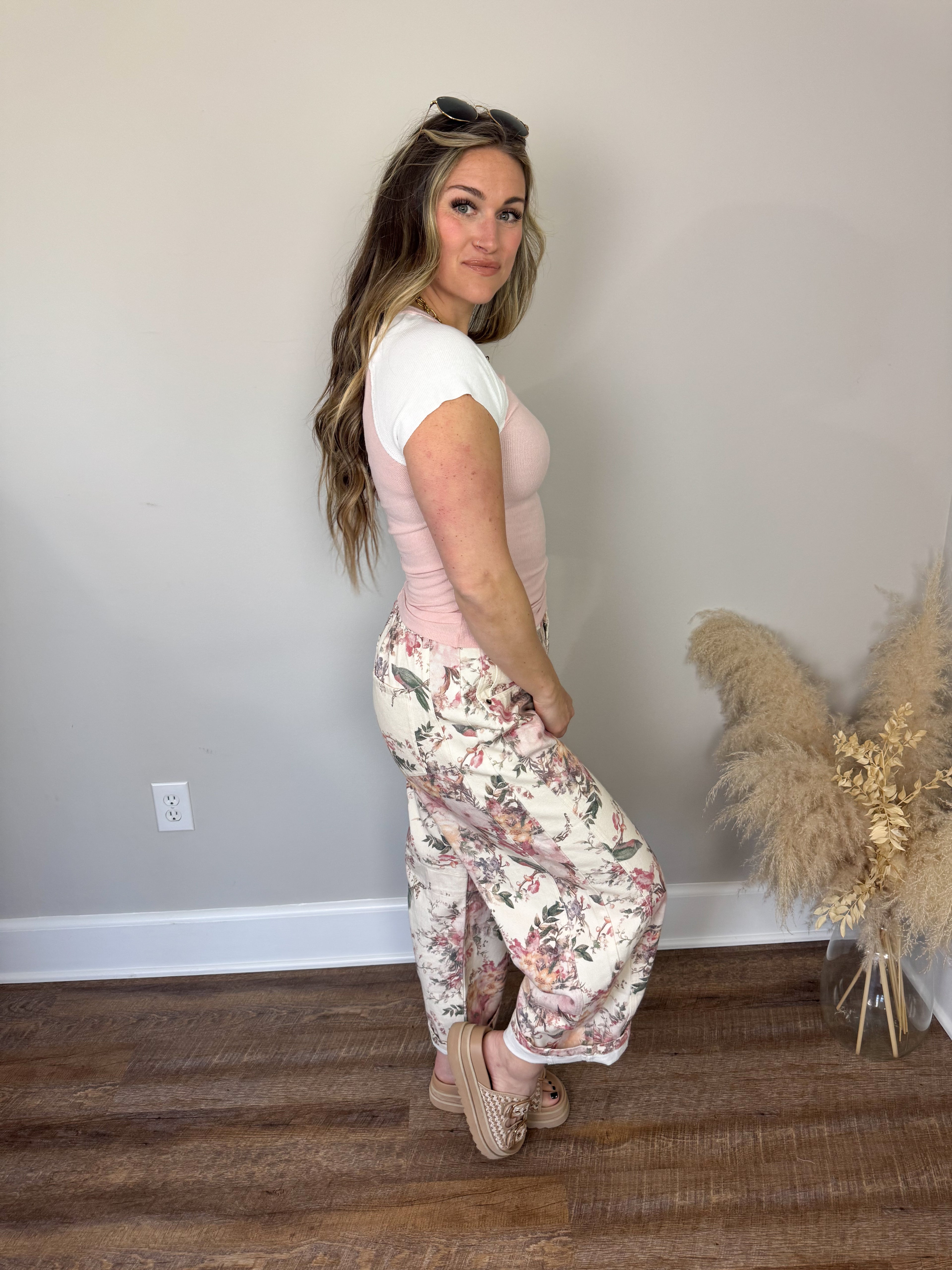 Petal Pop Floral Jeans