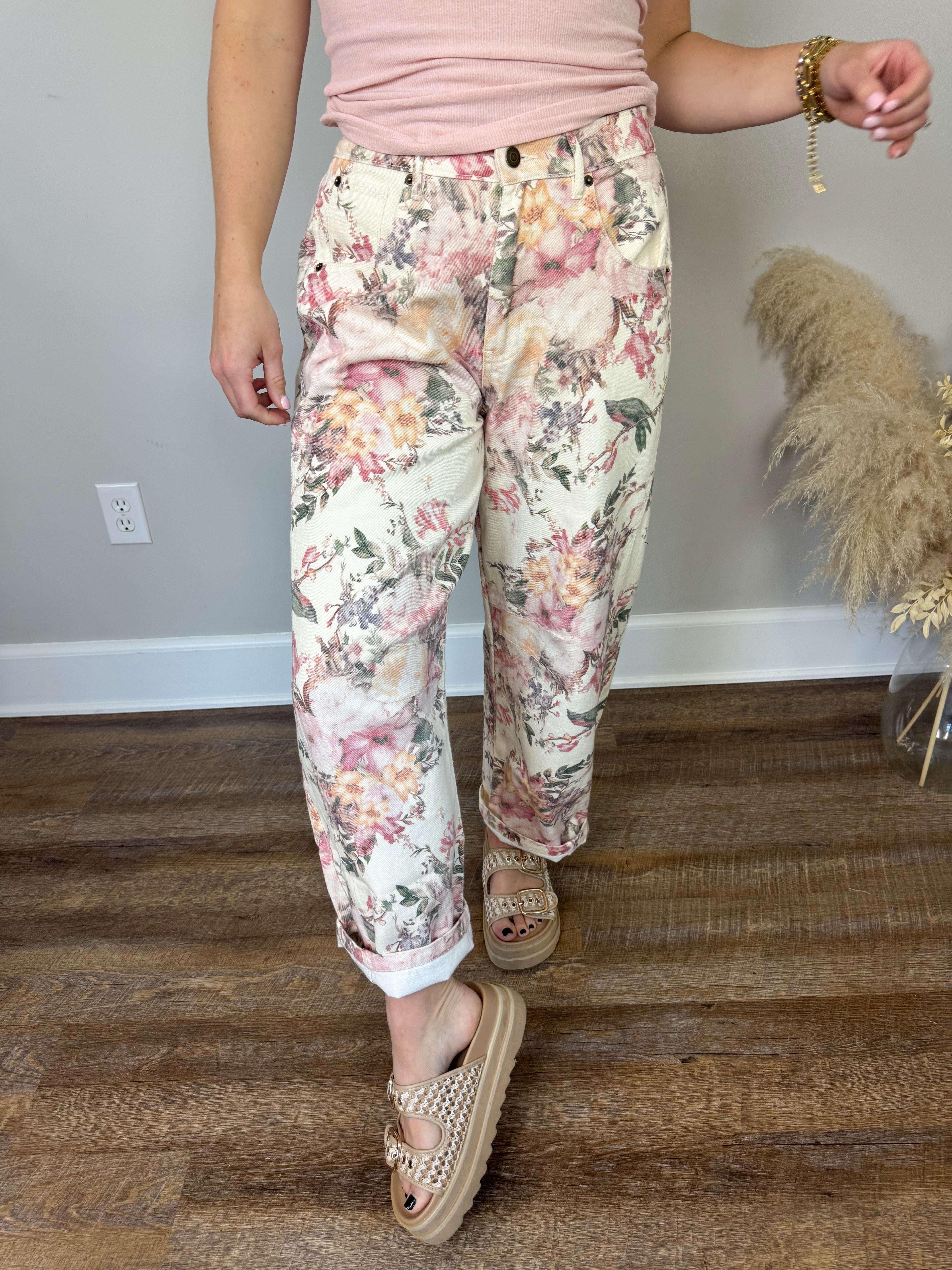 Petal Pop Floral Jeans