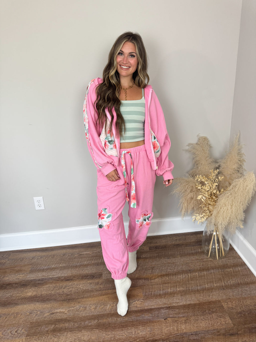 Jovi Thermal Hoodie | Pink