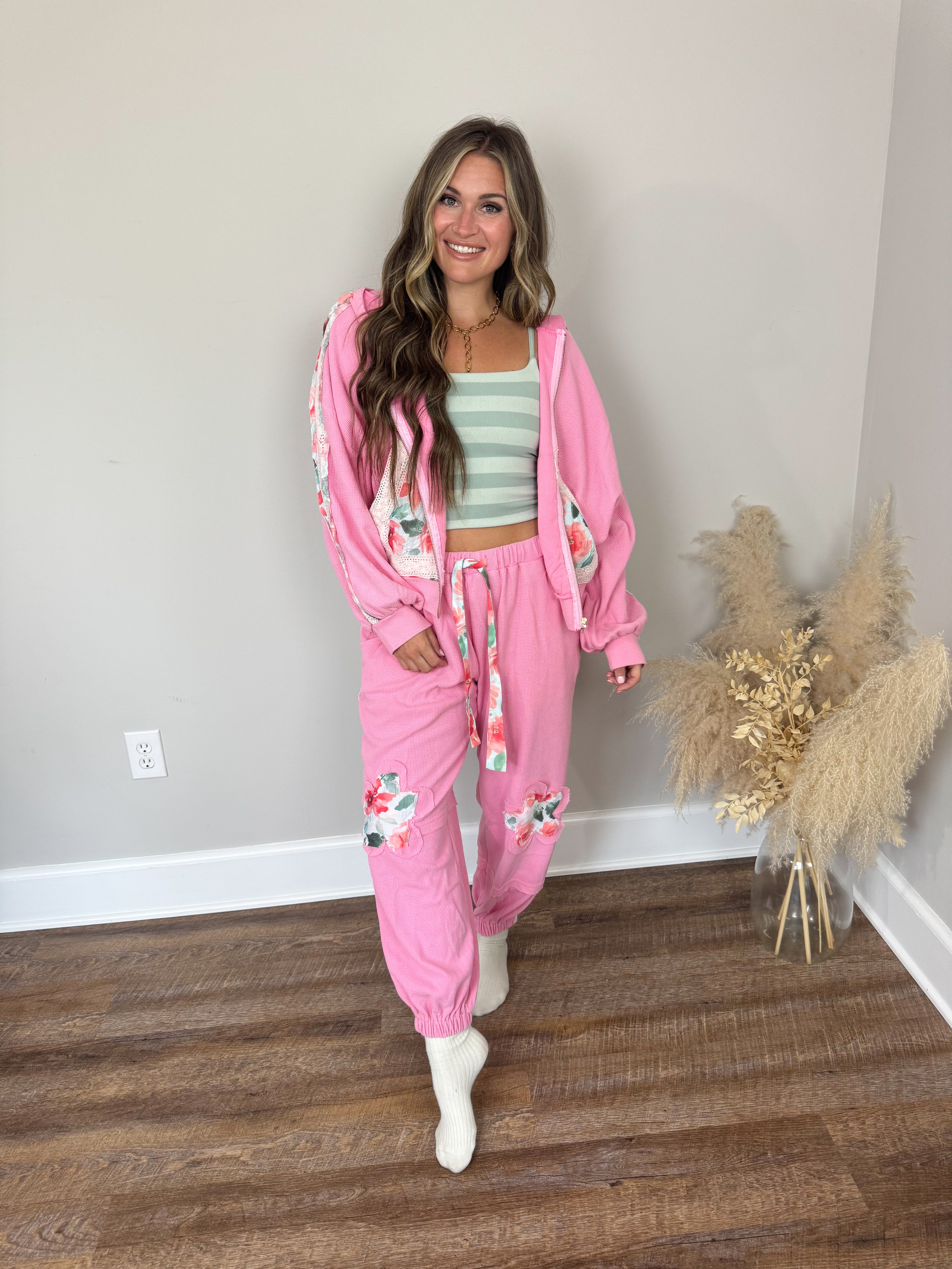 Jovi Thermal Hoodie | Pink