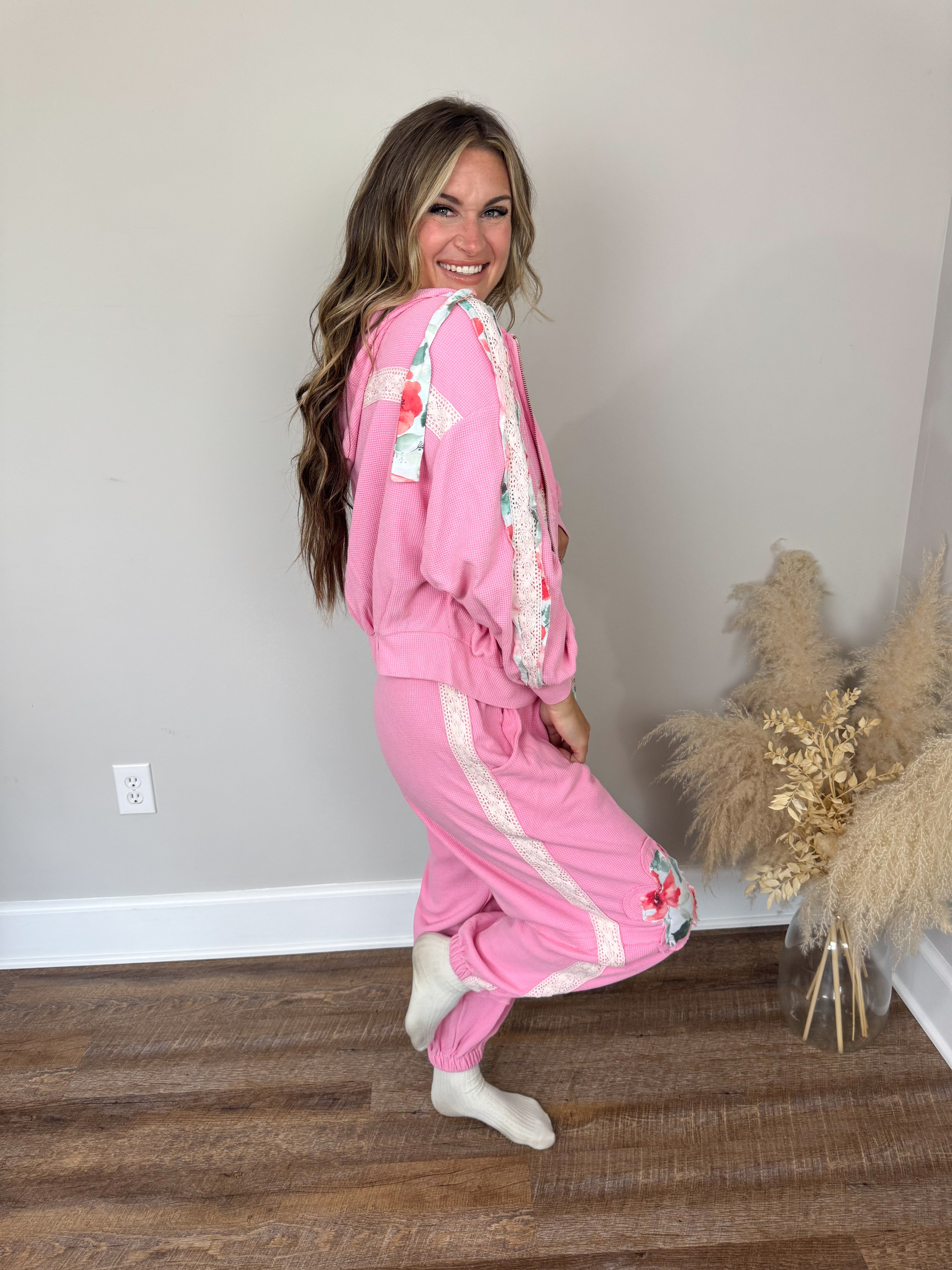 Jovi Thermal Hoodie | Pink