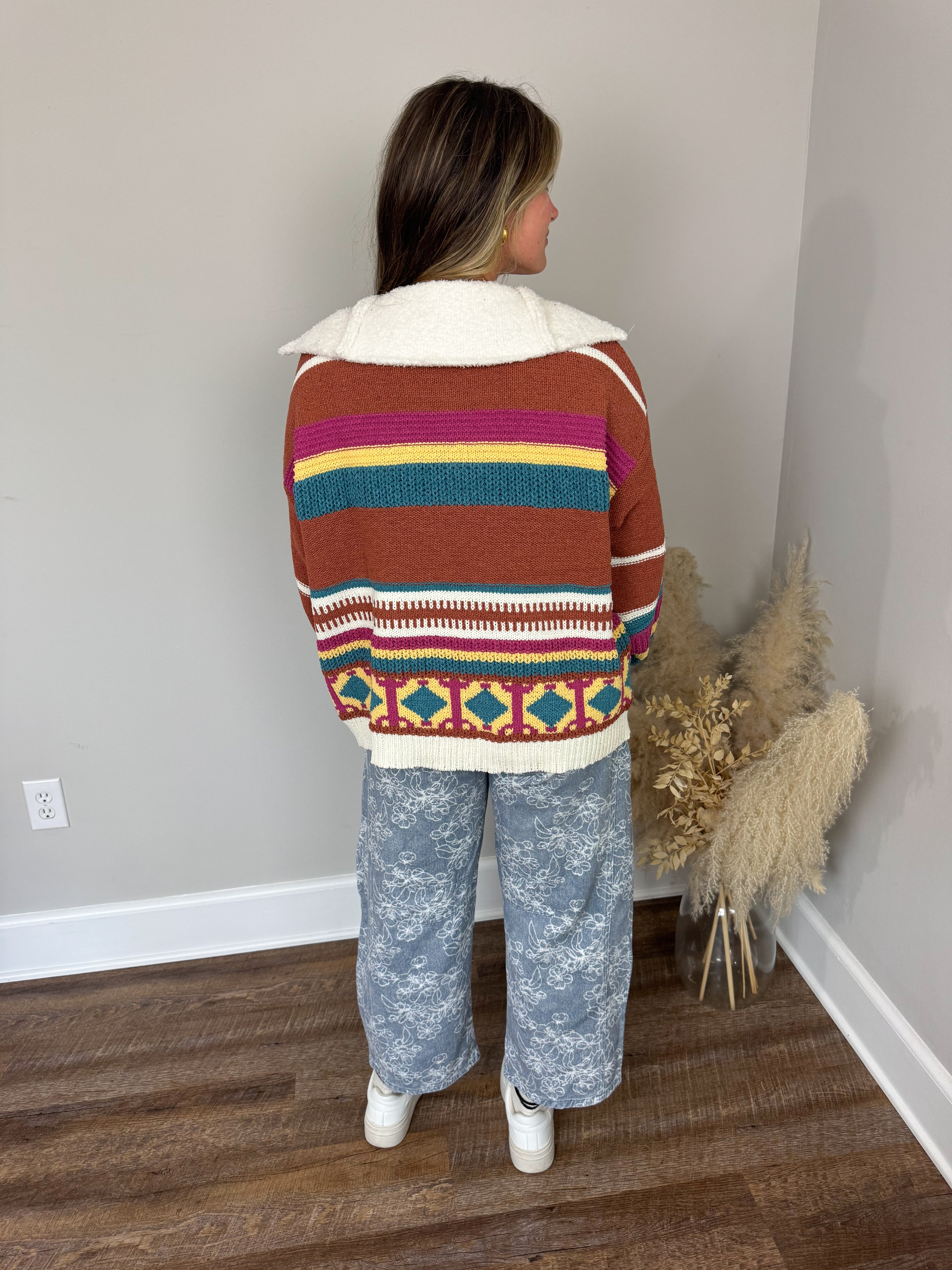Snow Bunny Pullover | Brick