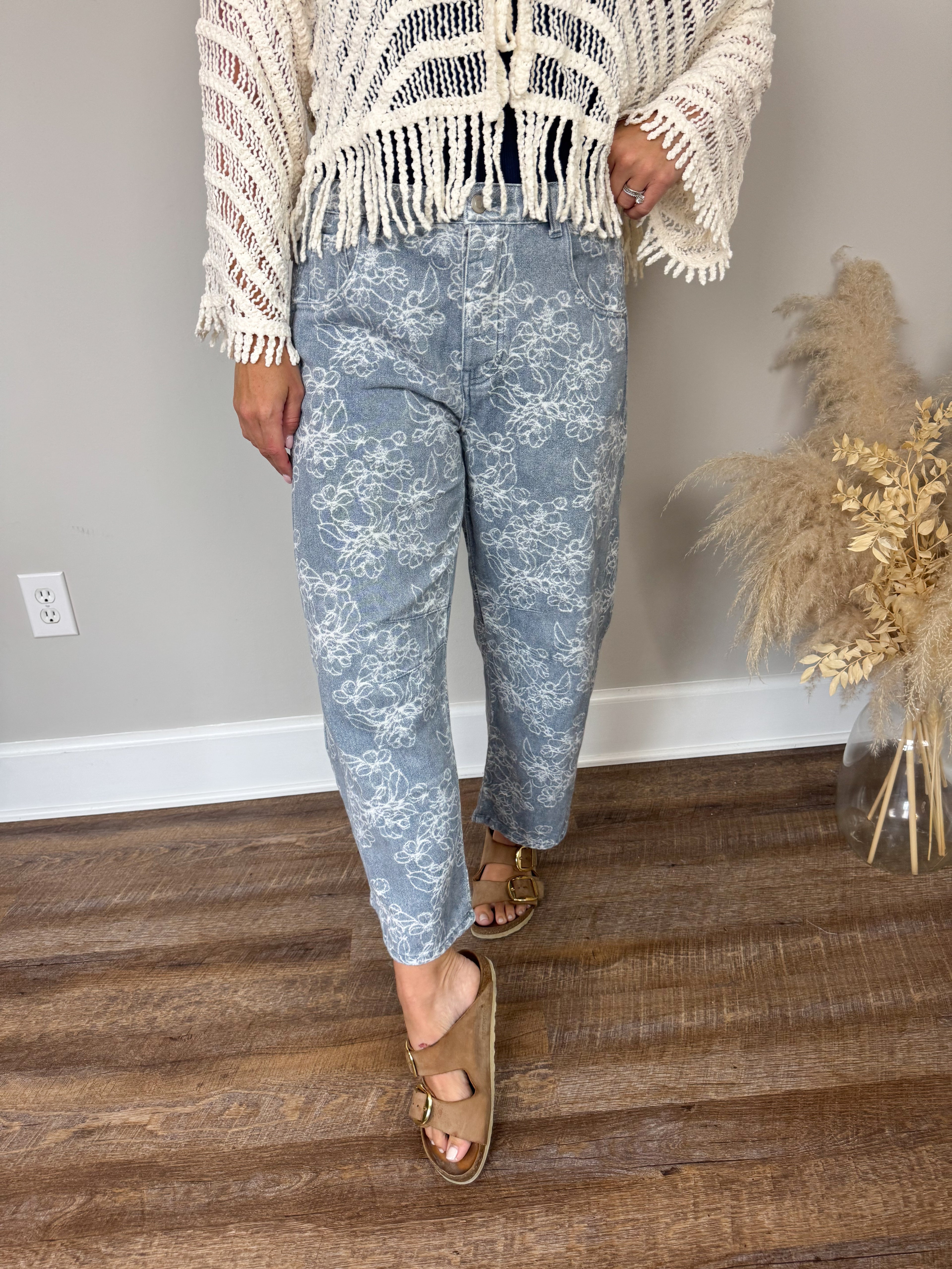 Brandi Floral Jeans