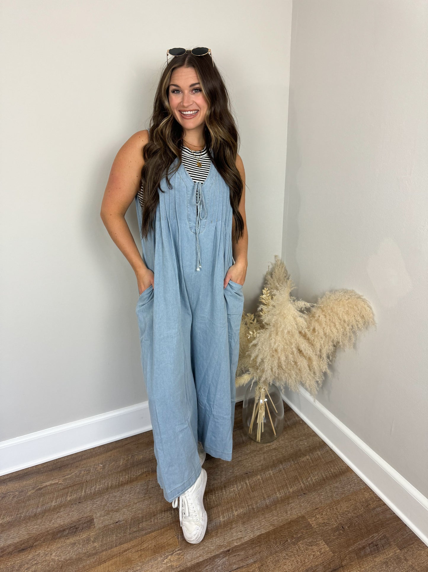 Wells Pleated Jumpsuit