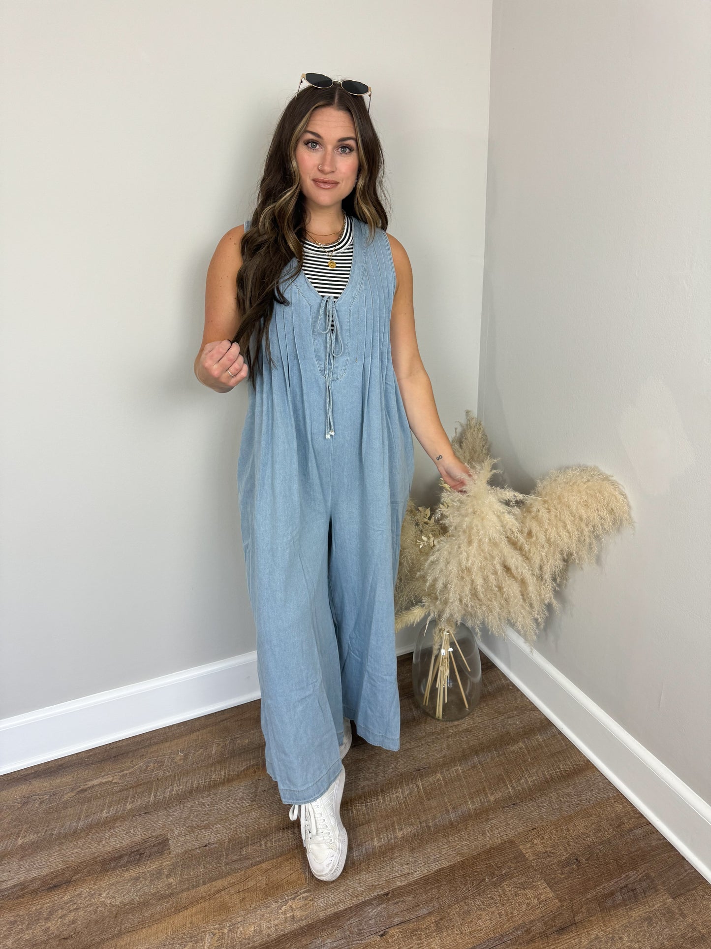 Wells Pleated Jumpsuit