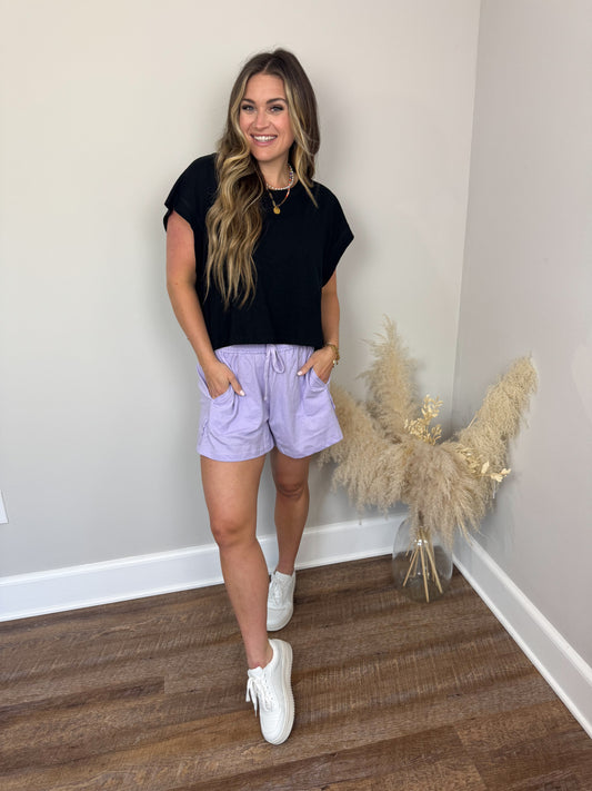 Fig Open Back Top | Black