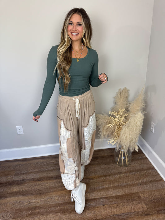 Clark Scoop Neck Long Sleeve | Hunter Green