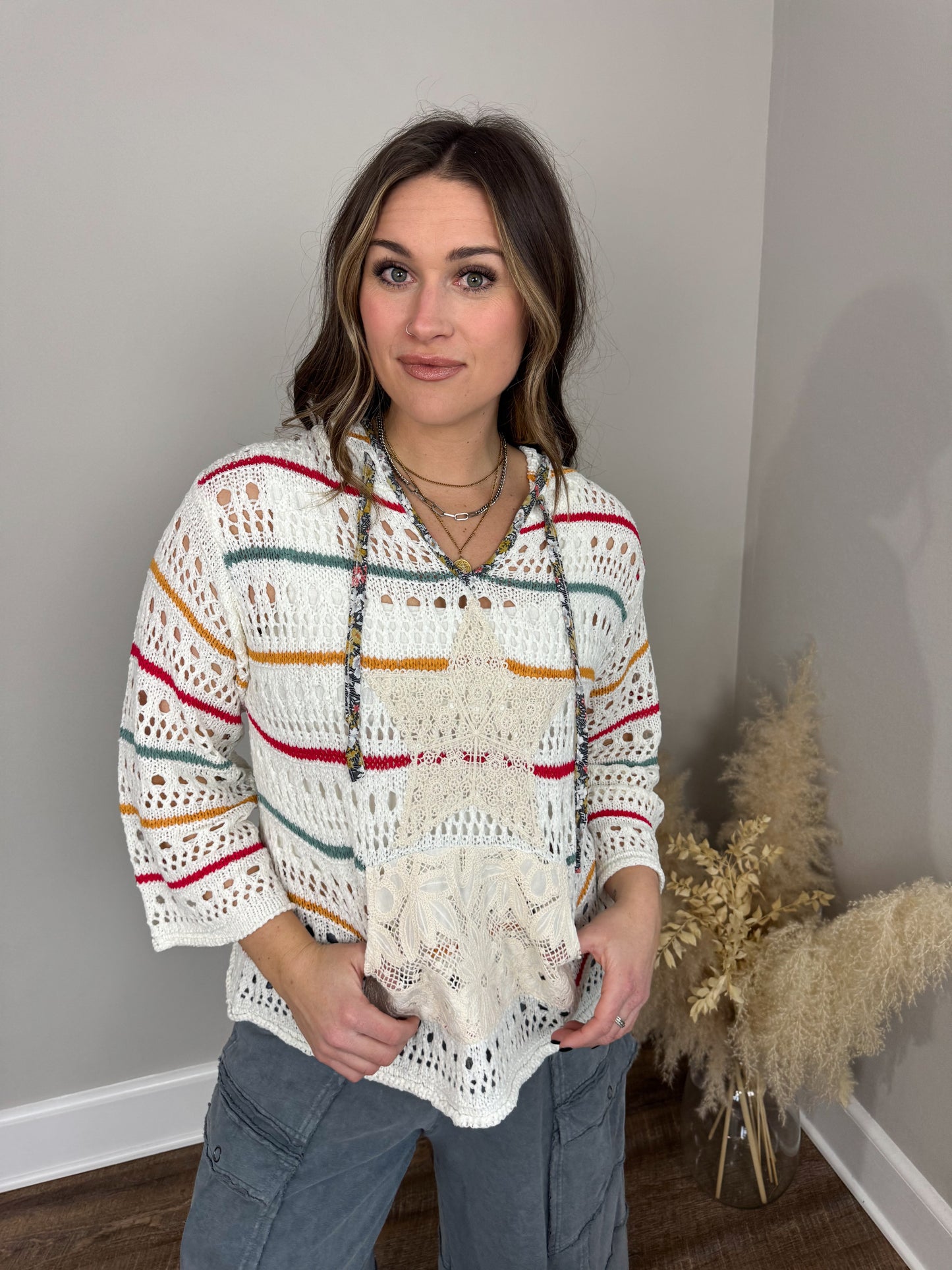 Long Haul Crochet Hoodie | Ivory