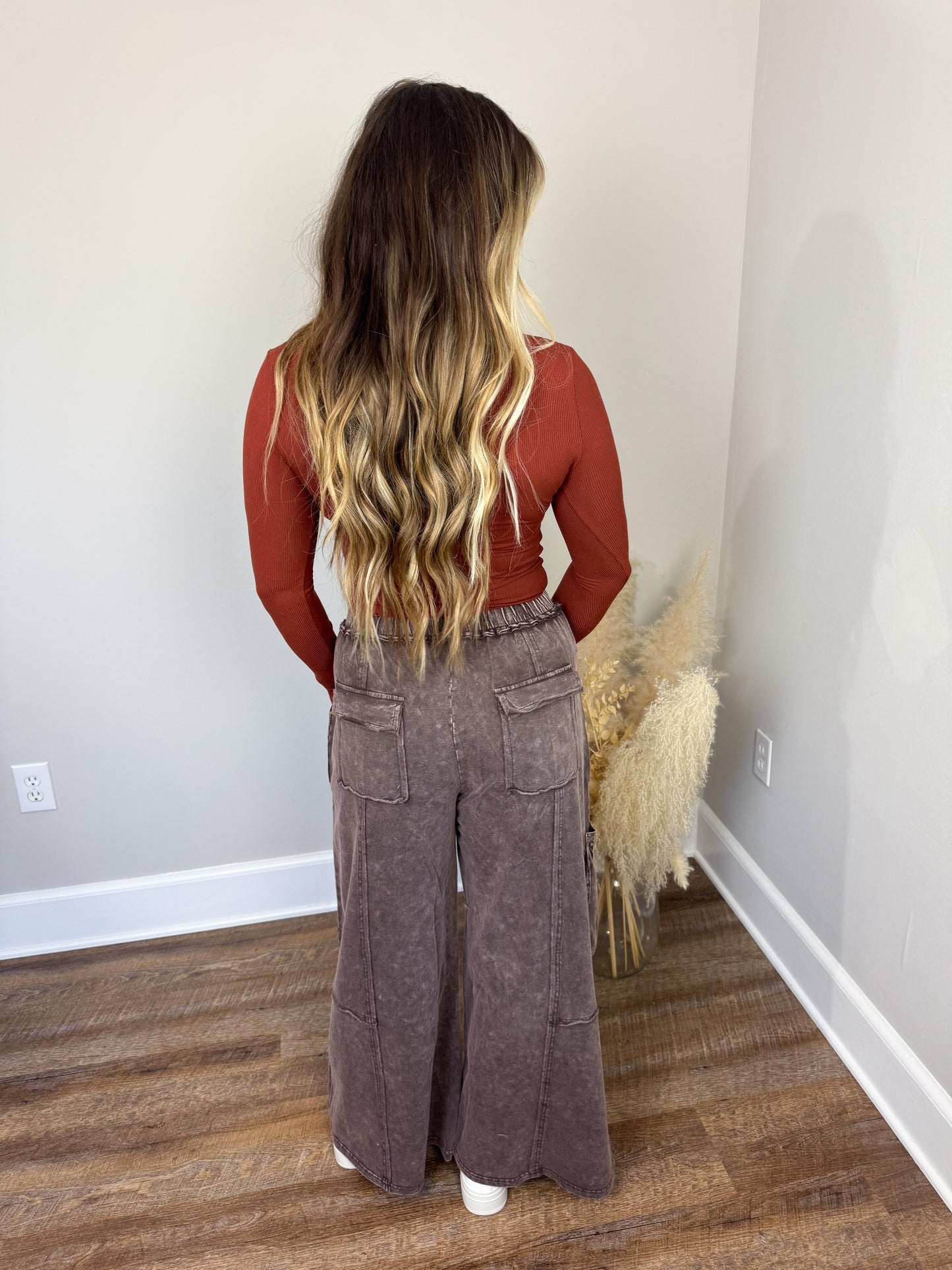 Clark High Neck Long Sleeve | Rust