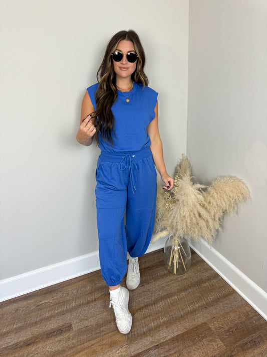 Best For Me Jumpsuit | Blue