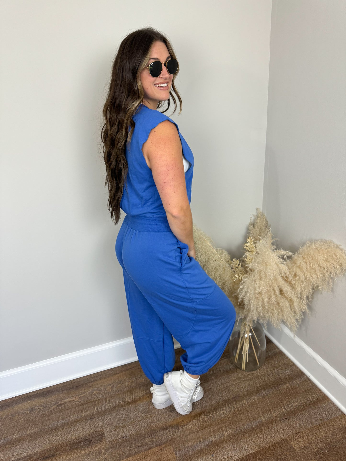 Best For Me Jumpsuit | Blue