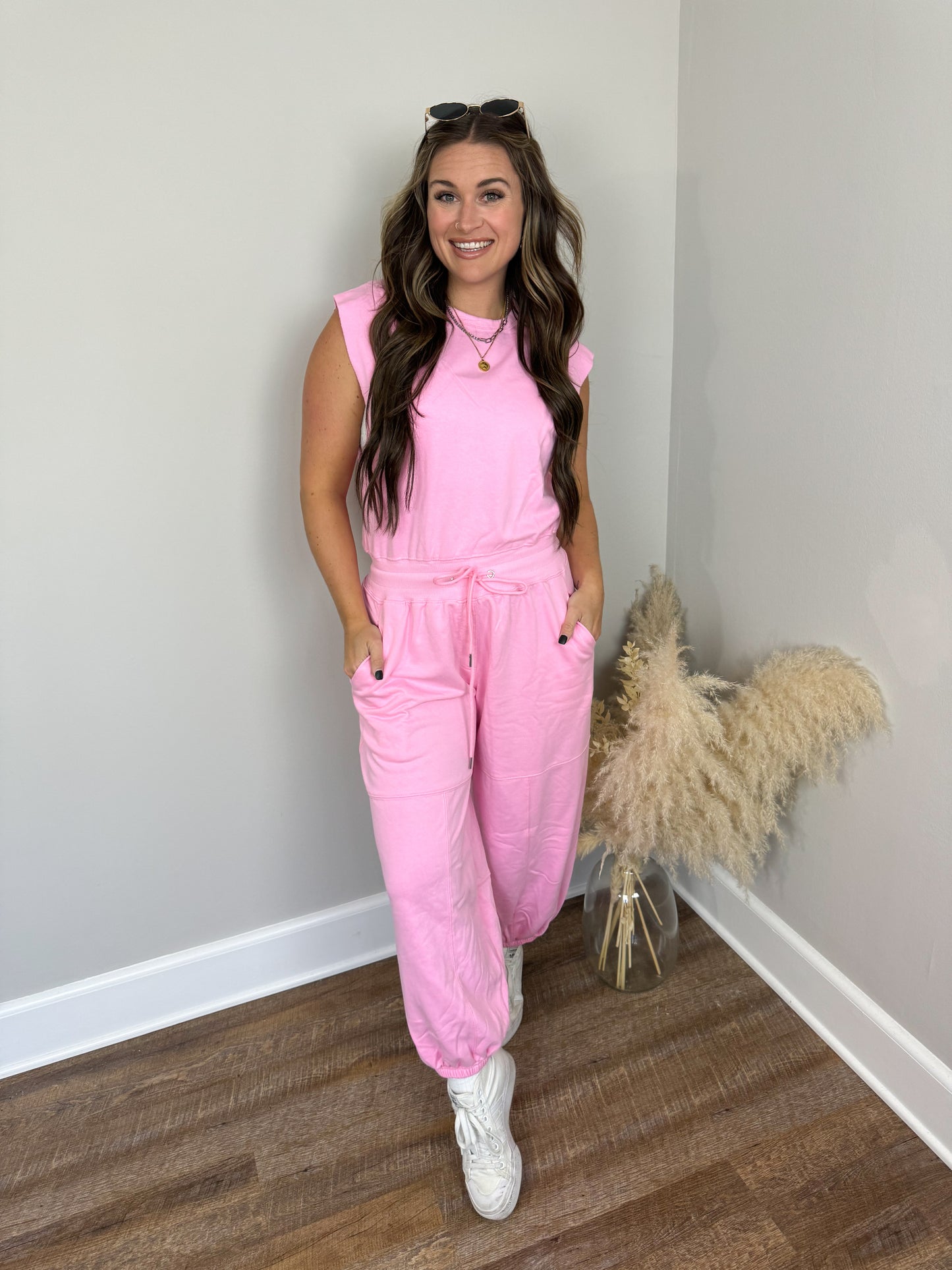 Best For Me Jumpsuit | Pink