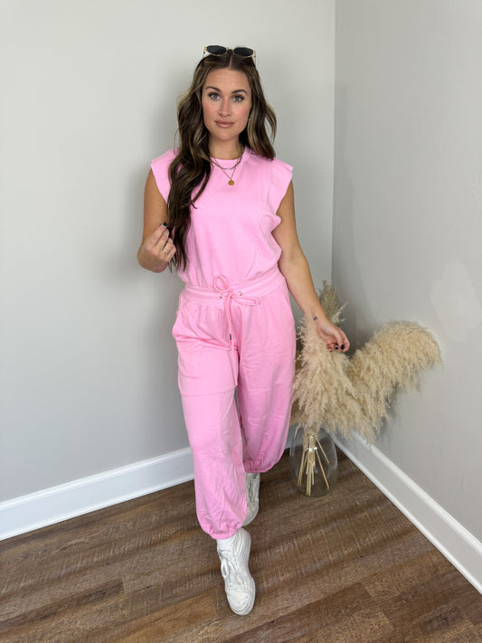 Best For Me Jumpsuit | Pink