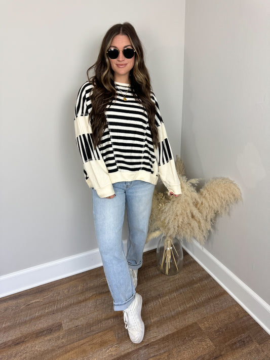 Nicole Striped Pullover