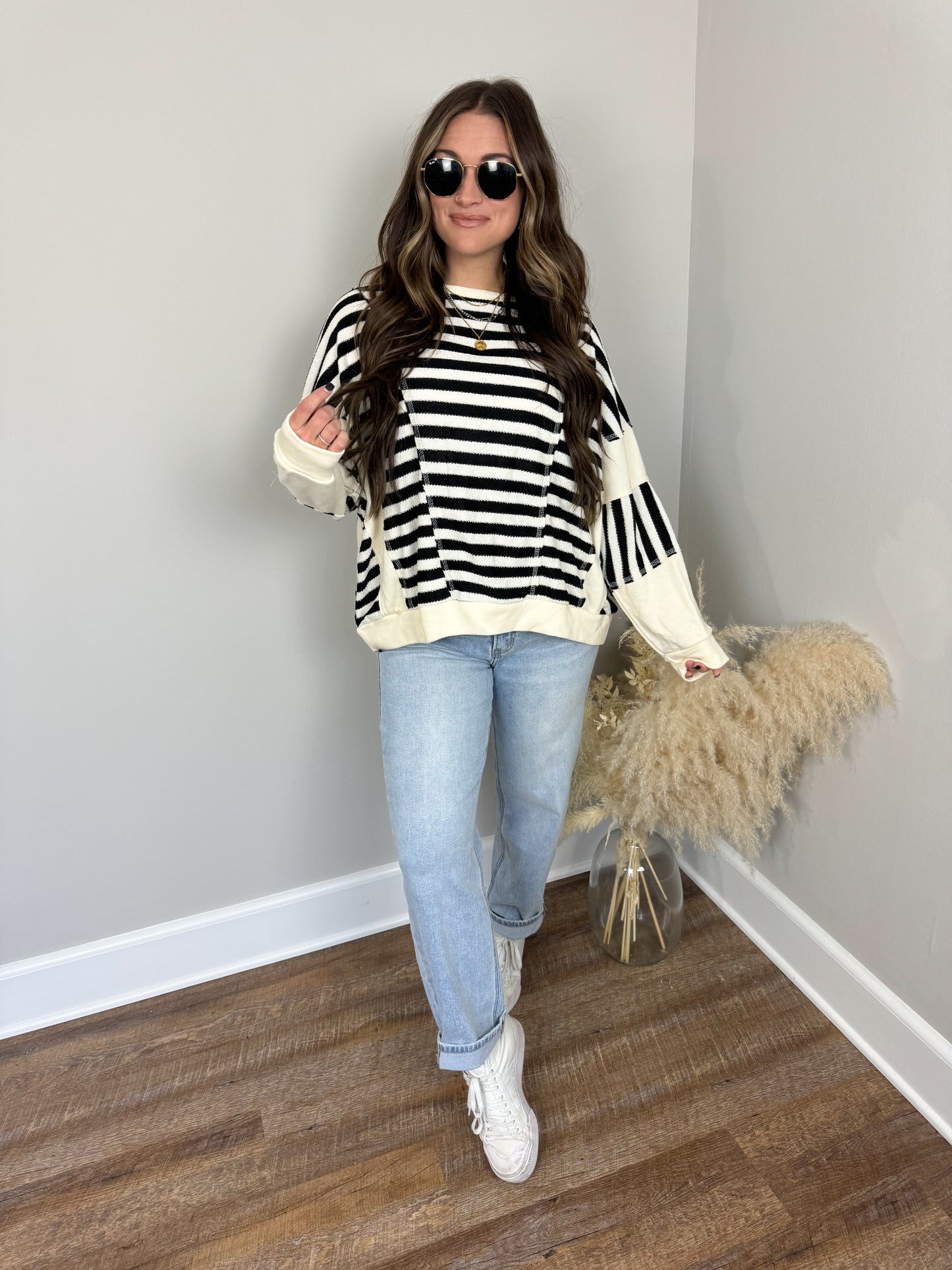 Nicole Striped Pullover