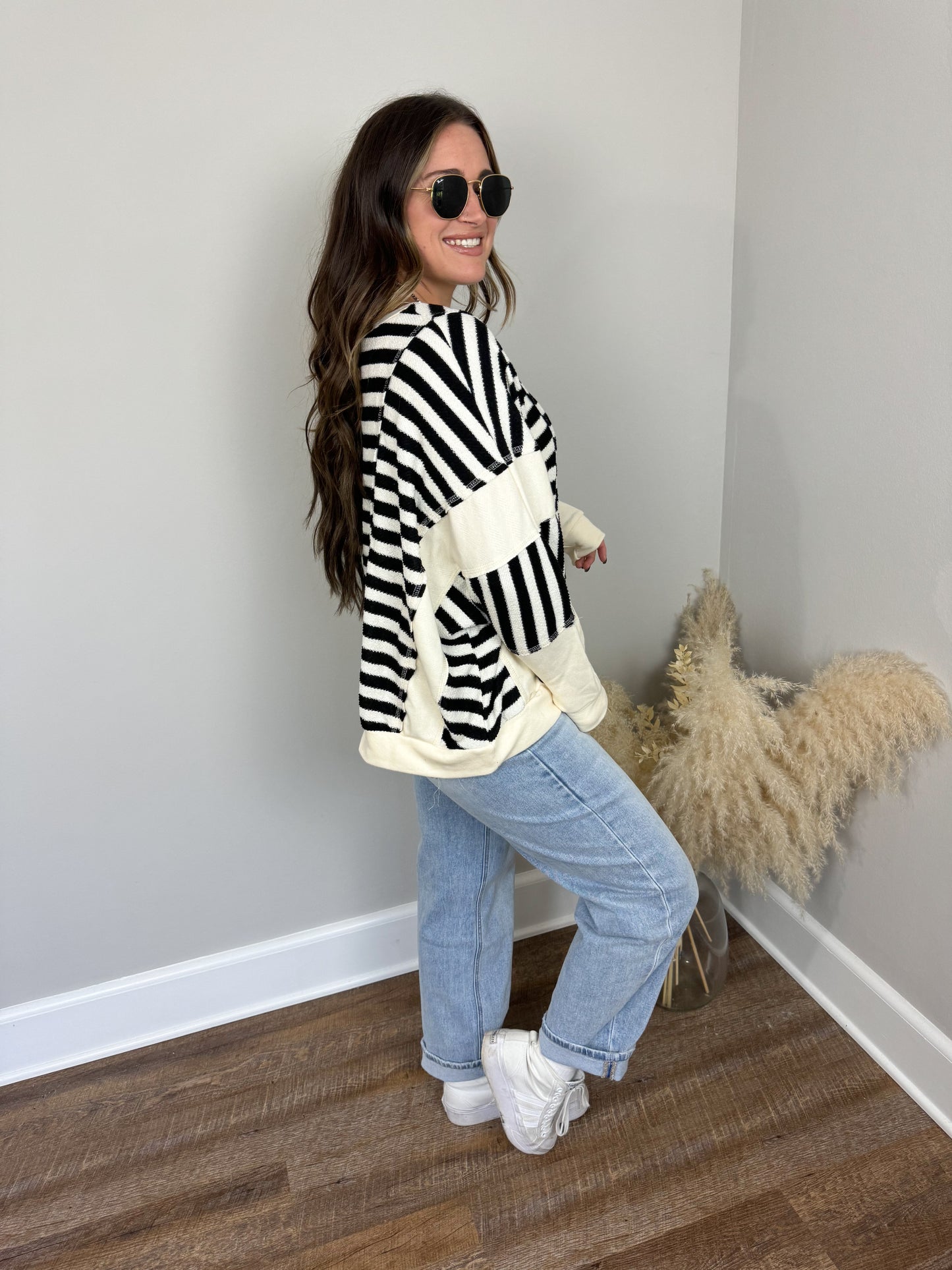 Nicole Striped Pullover