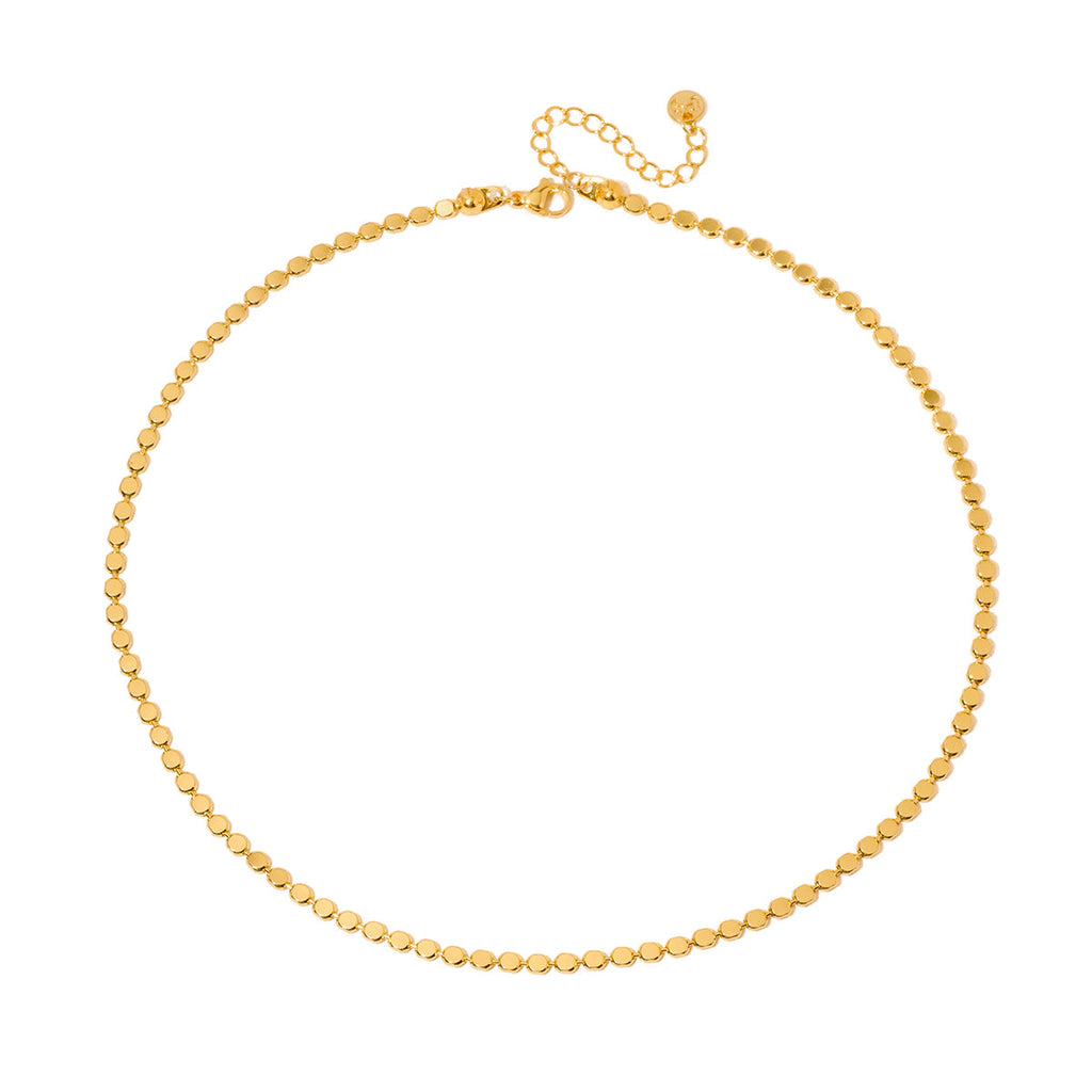 Dakota Disc Chain Necklace - WATERPROOF-Necklace-Pretty Simple