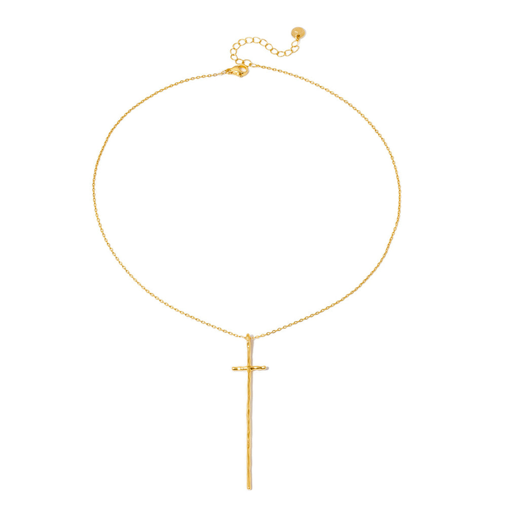 Modern Cross Necklace - WATERPROOF-Necklace-Pretty Simple