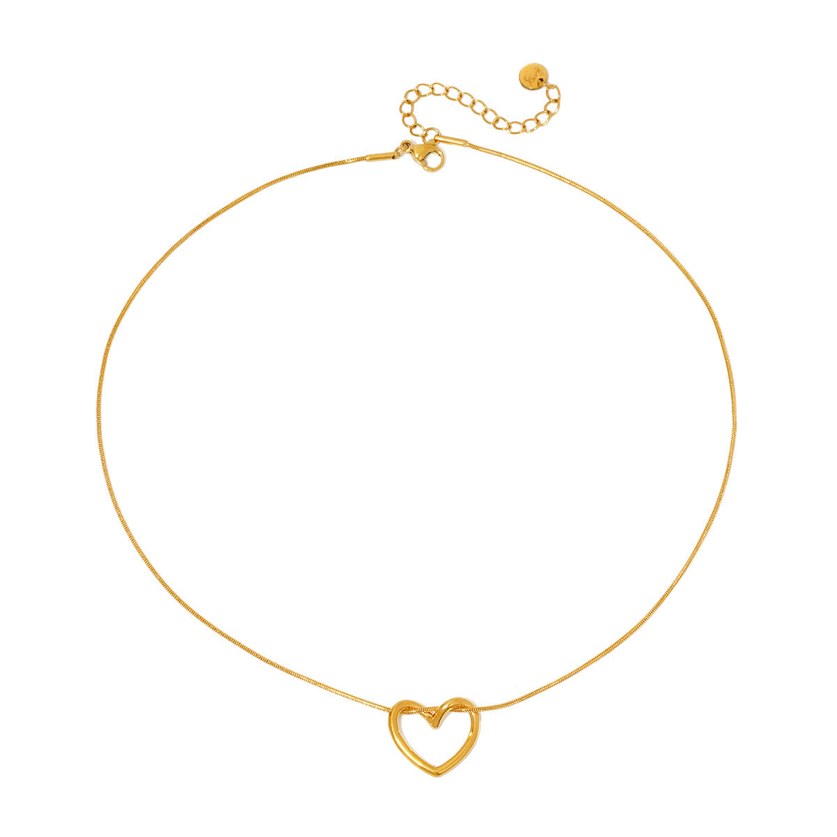 Tangled in Love Heart Necklace - WATERPROOF-Necklace-Pretty Simple