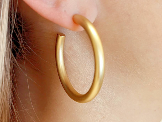 Jeanette Earrings | Satin Gold