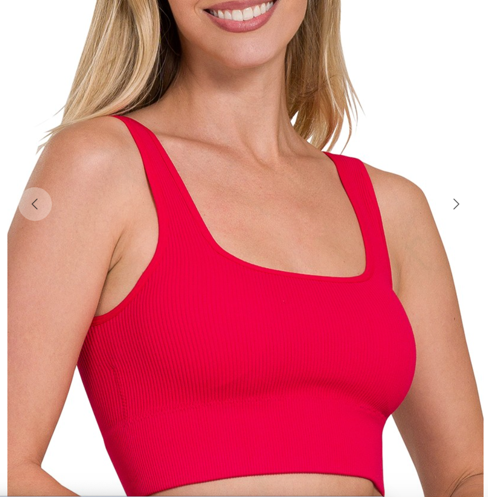 Lazy Days Bra Top | Red