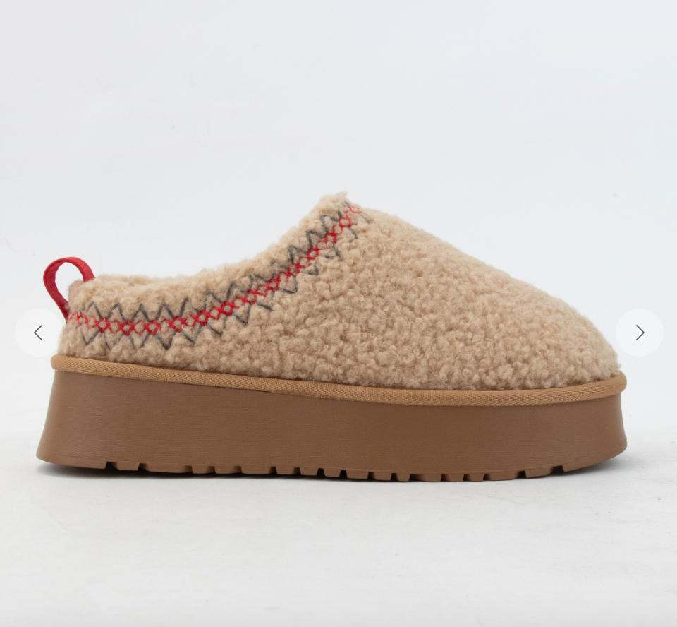 Isaac Platform Slipper | Toffee