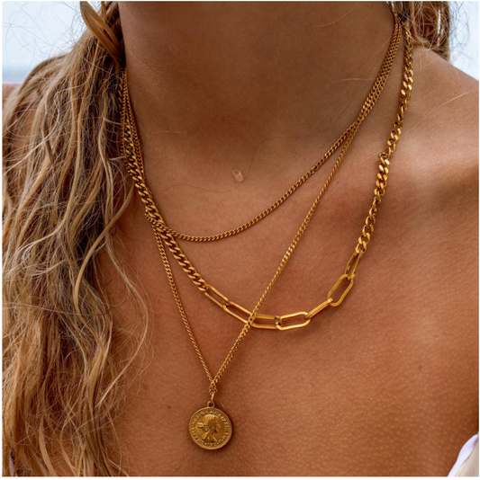 3 Little Birds Necklace | Gold