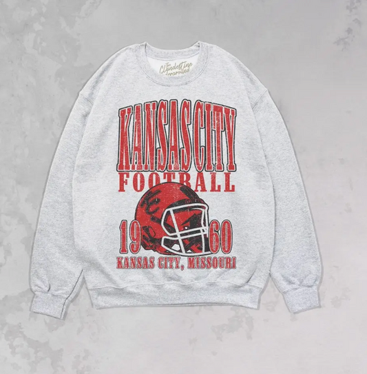 Kansas City Football Oversized Sweatshirt