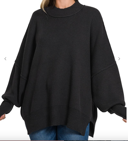 Arnold Oversized Sweater | Black