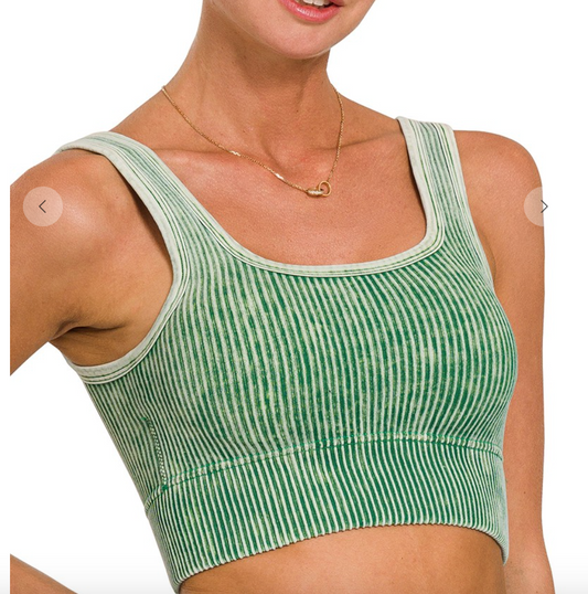 Lazy Days Bra Top | Dark Green